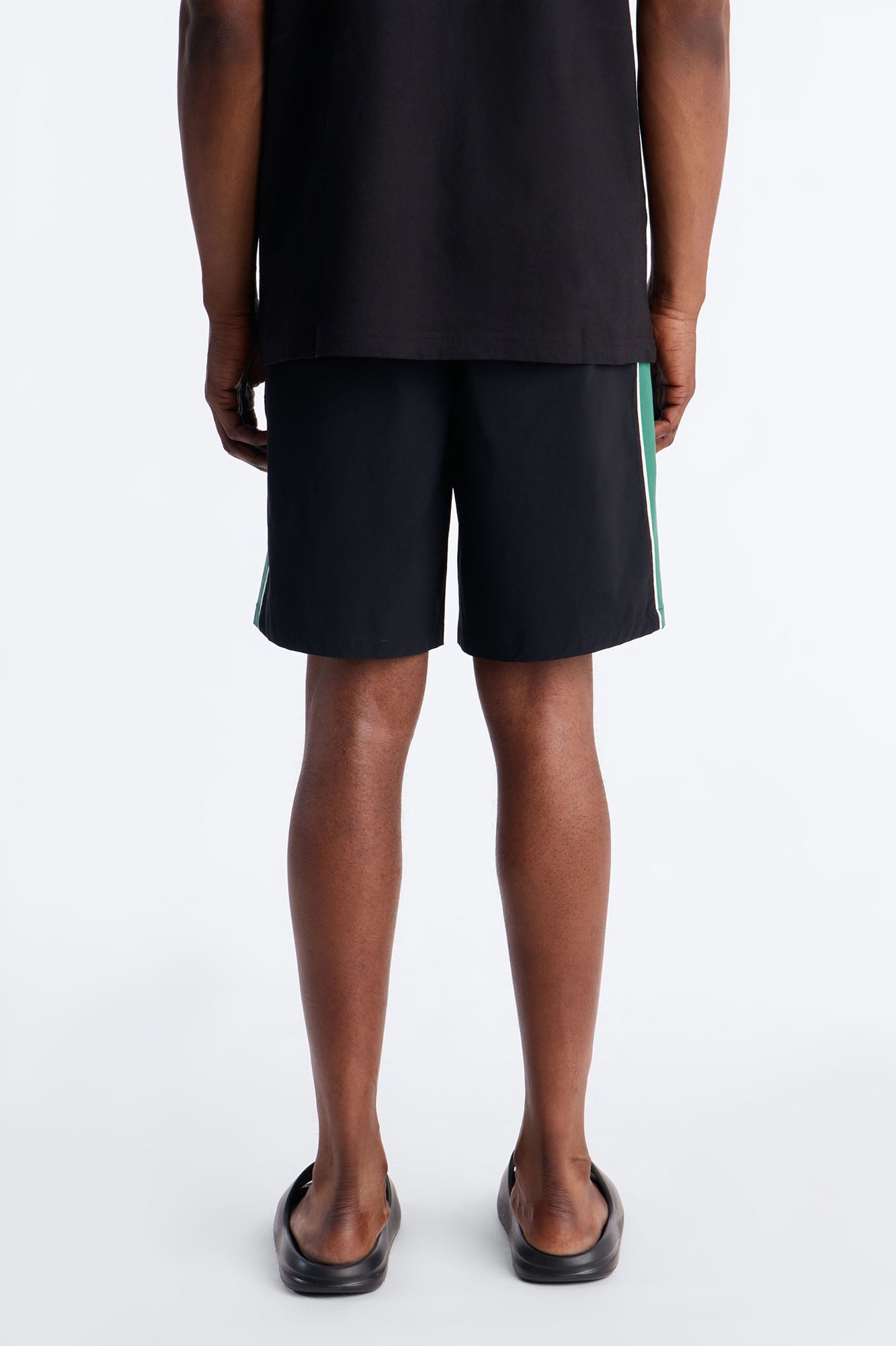 Everyday Stretch Paneled Boardshorts 9″ - Black/Green