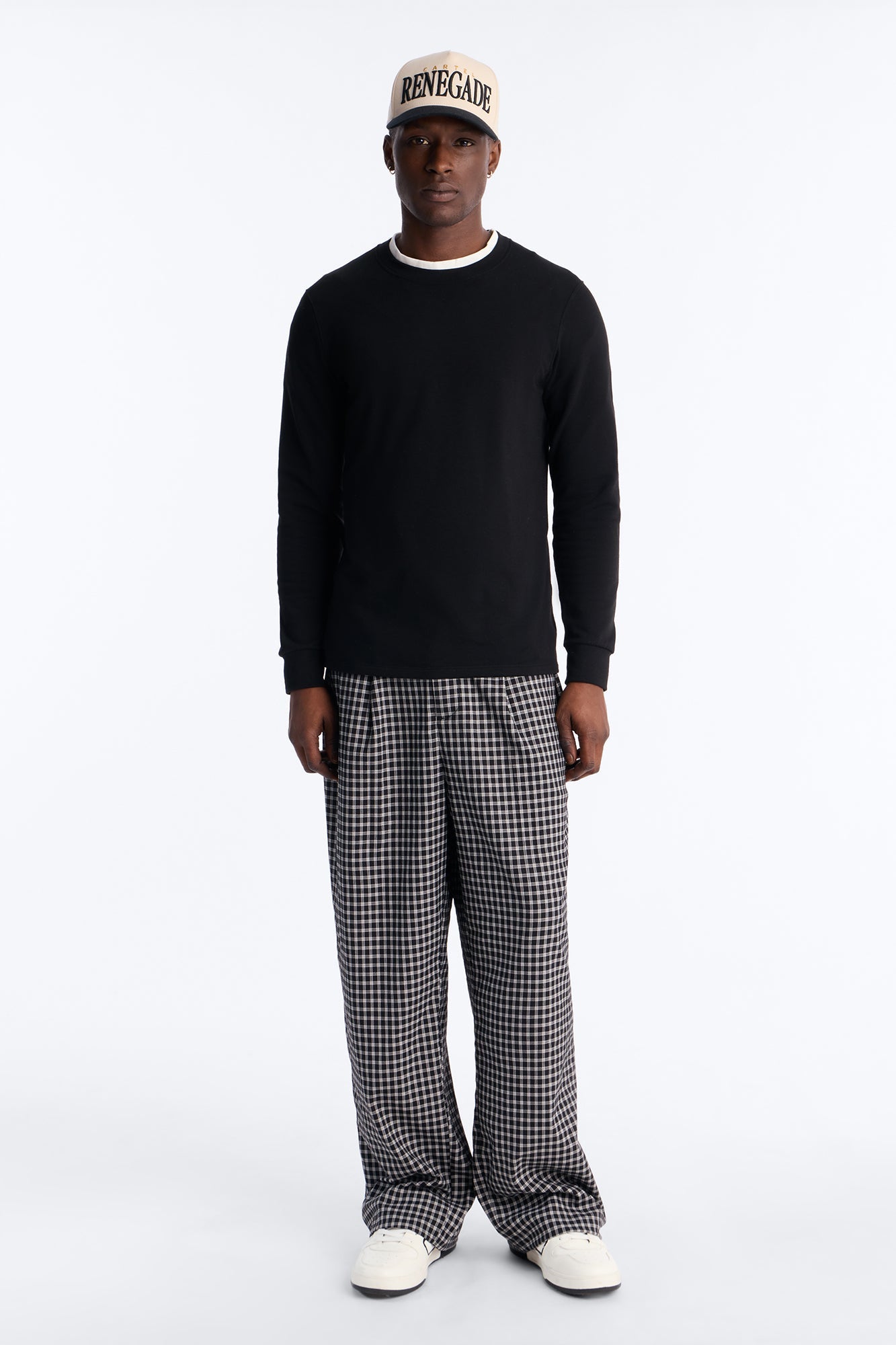 Wide Leg Pleated Downtown London Trouser - Black