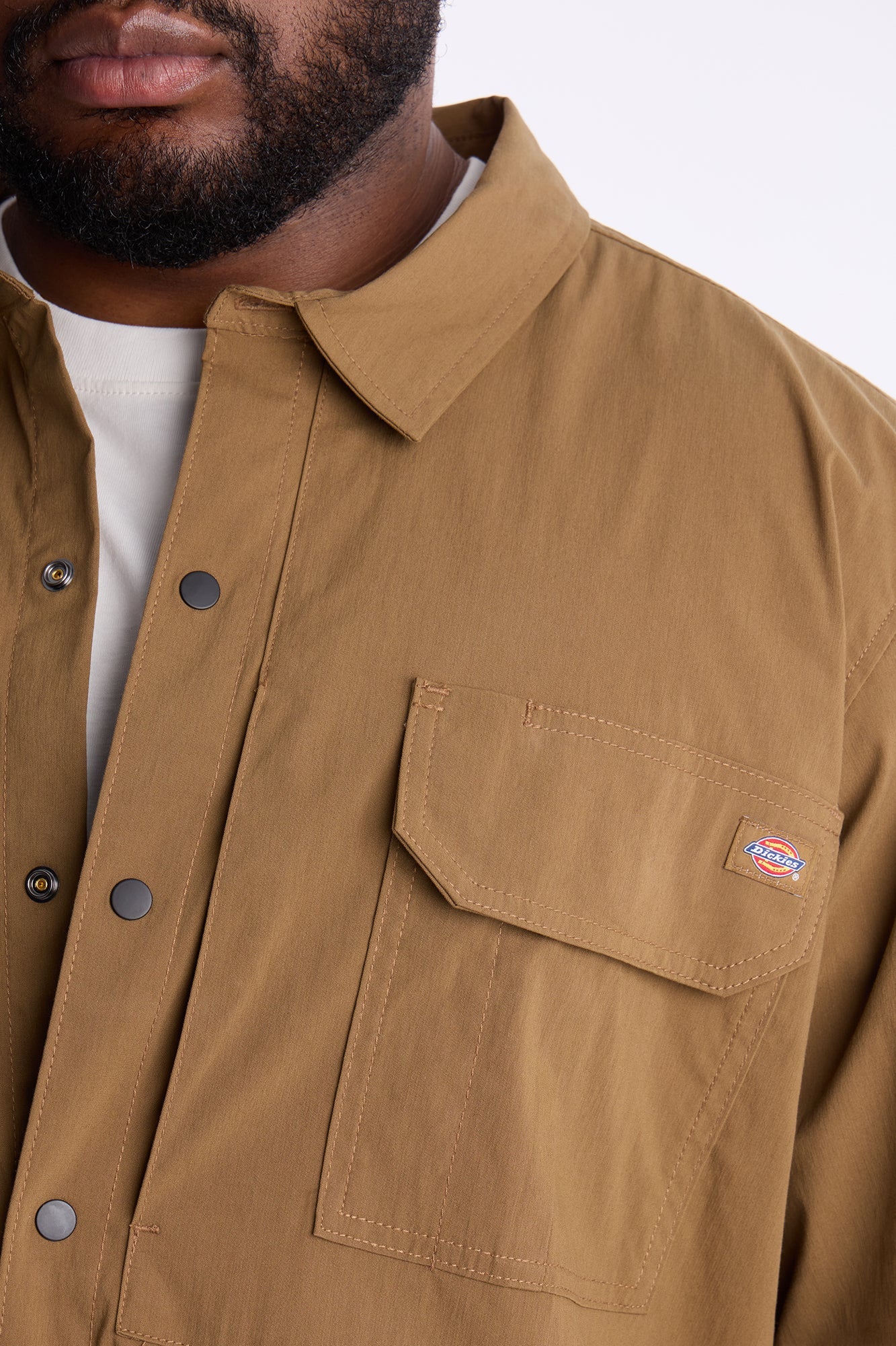 Dickies Utility Long Sleeve Work Shirt - Brown