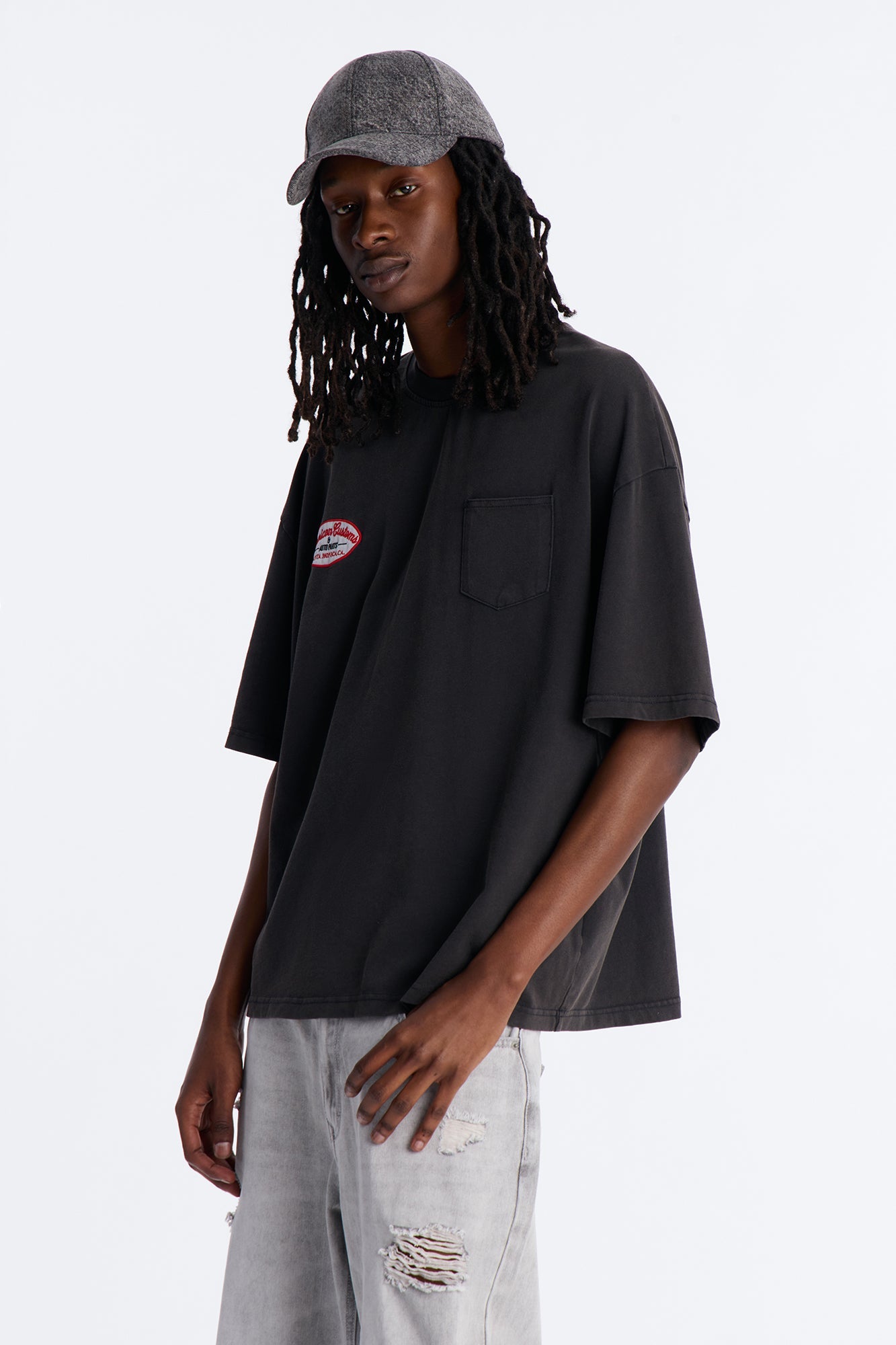 Boxy Gas Station Boxy Tee - Black Wash