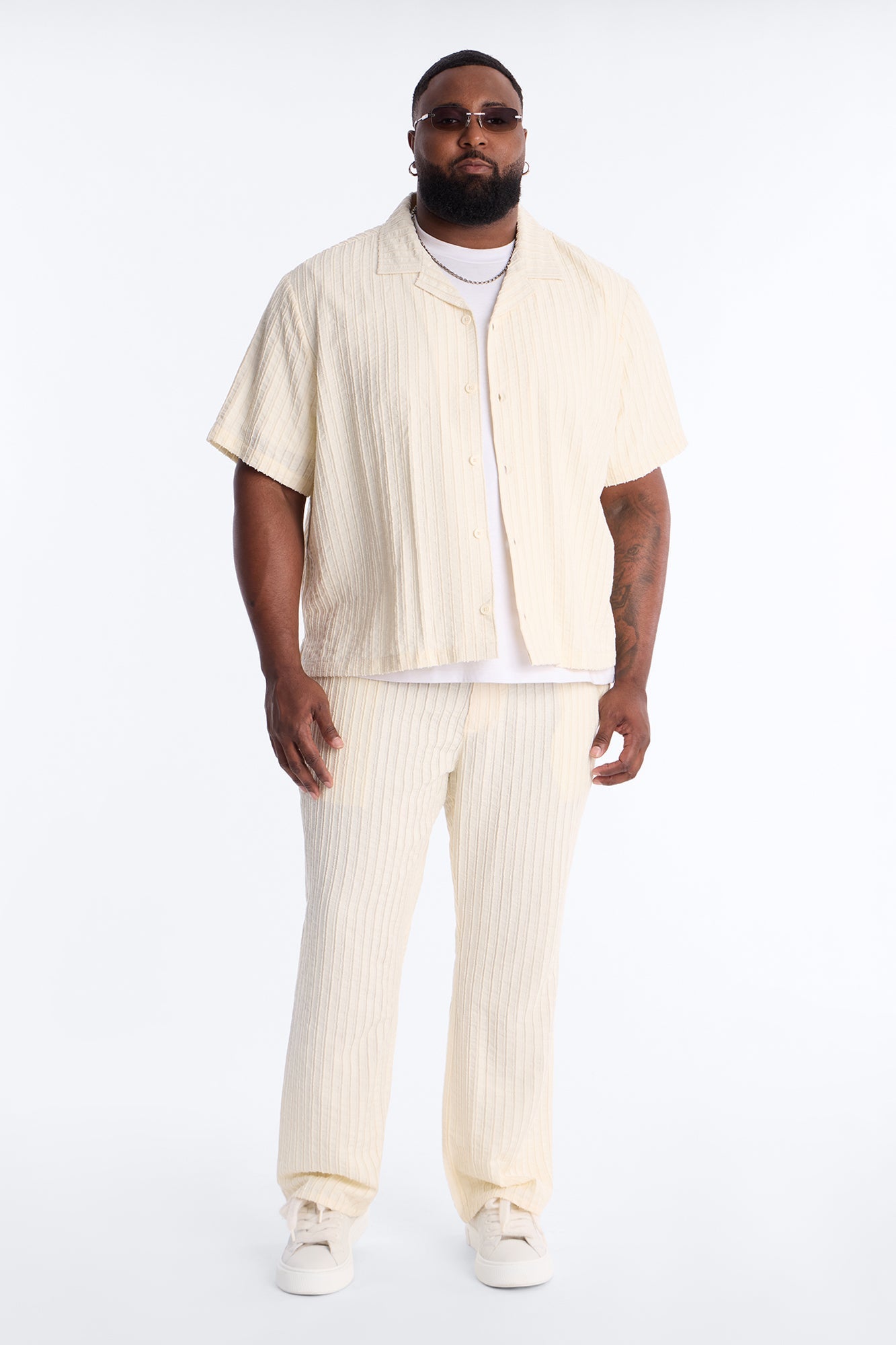 Straight Flare Aegean Pant - Cream