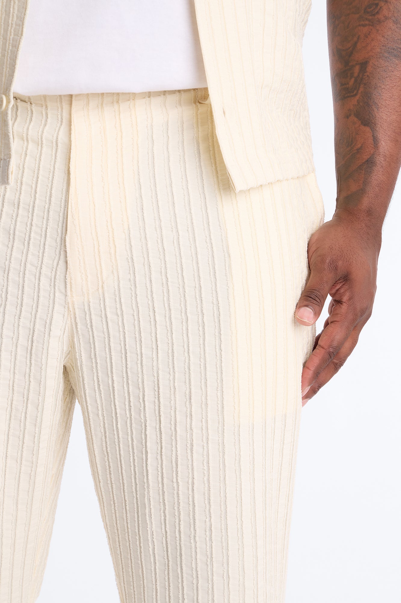 Straight Flare Aegean Pant - Cream