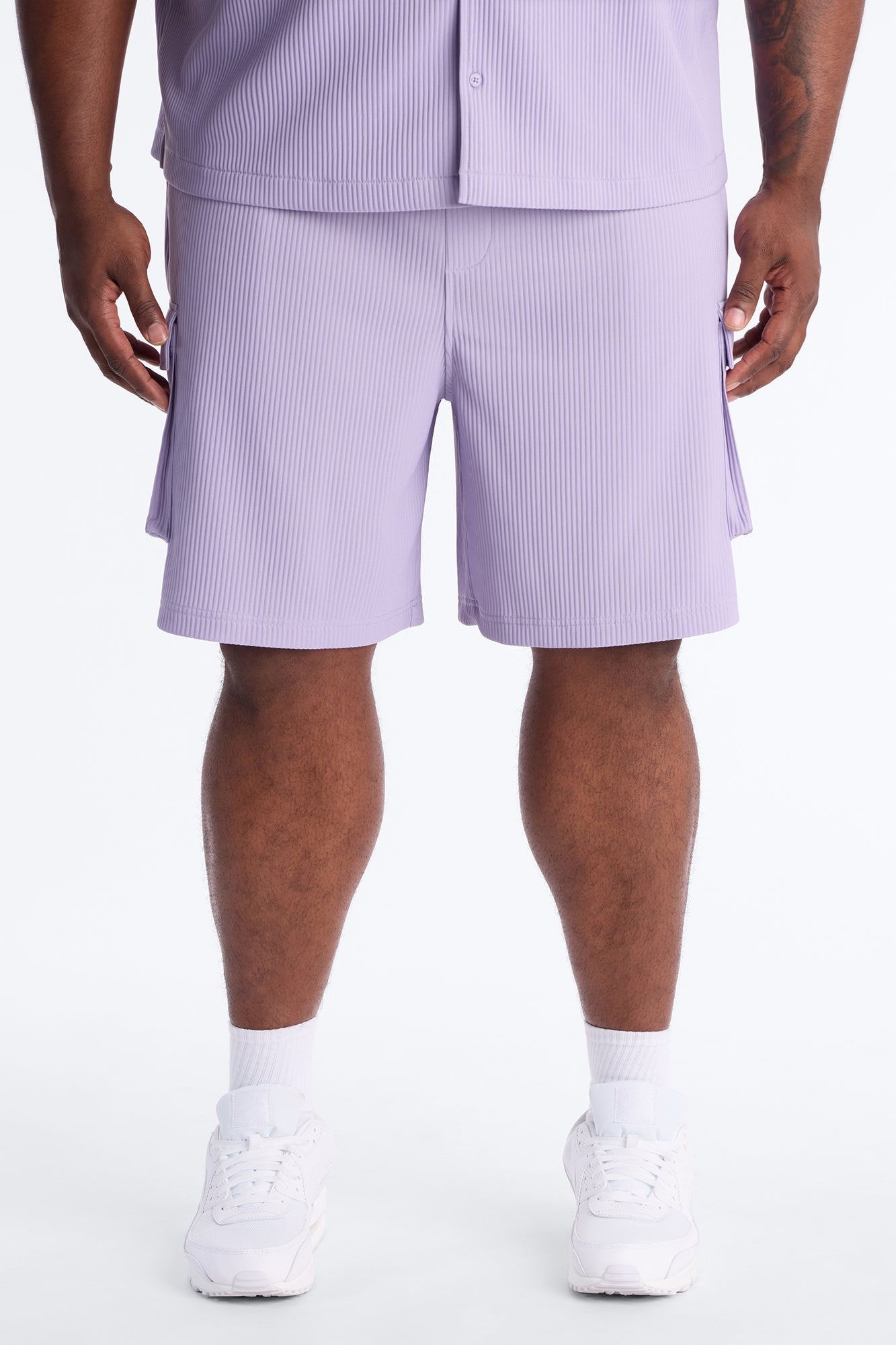 Show Up Relaxed Cargo Short - Lavender