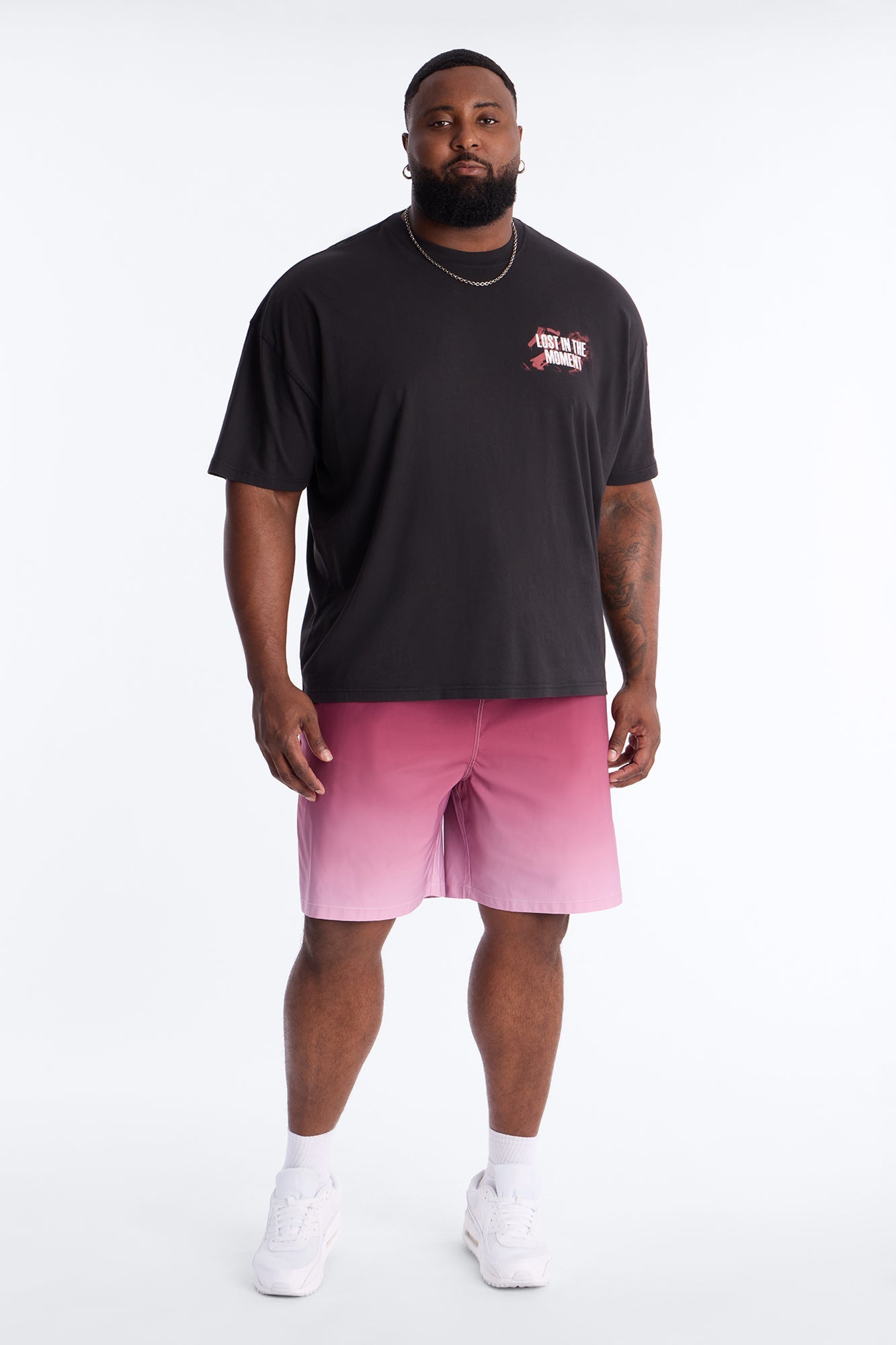 Relaxed Fade Away Ombre Short - Purple