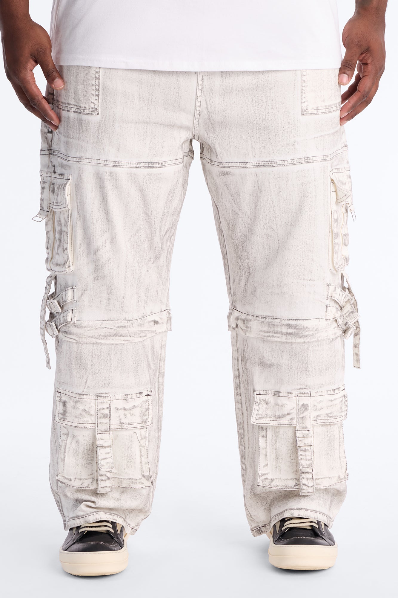 Morph City Switch Cargo Jean - Light Grey