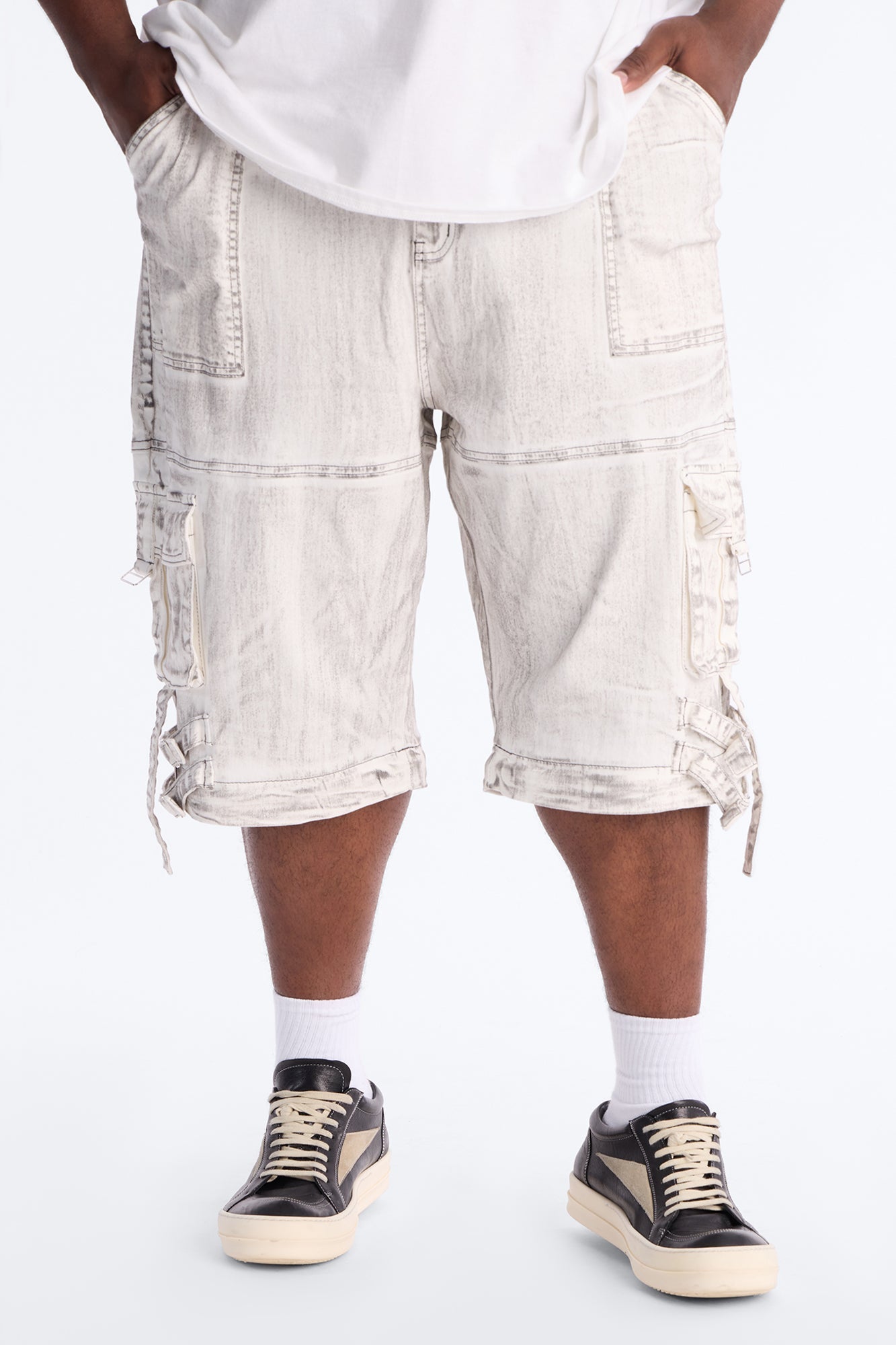 Morph City Switch Cargo Jean - Light Grey