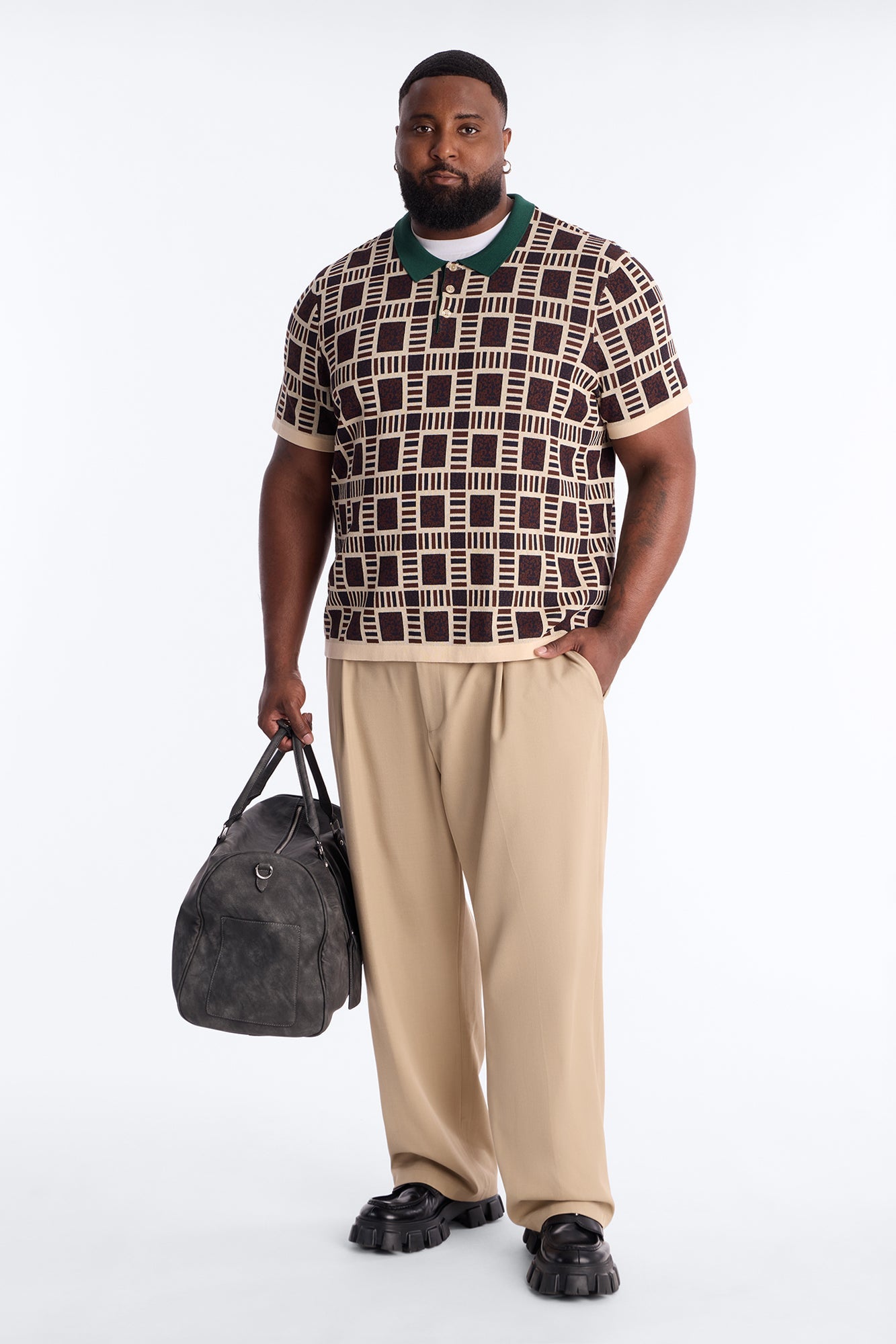 Westbury Knit Polo - Brown