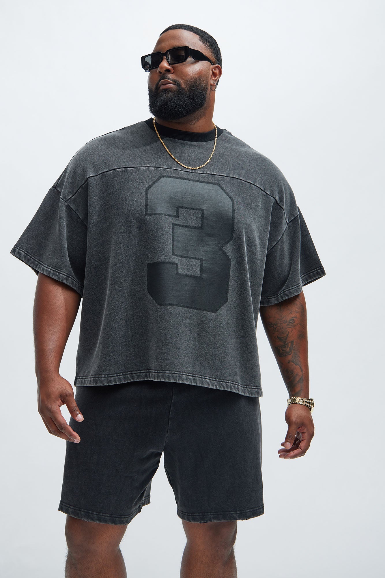 Kyle Oversized Tee - Black Wash