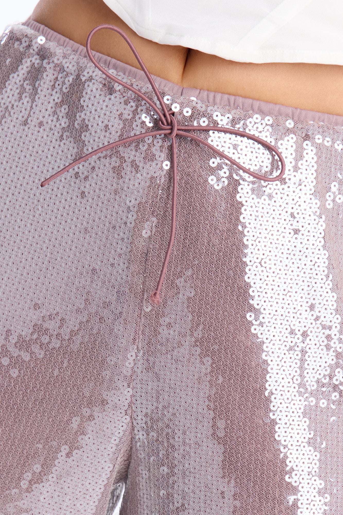 Glow Time Sequin Embellished Pants - Orchid Fashion Nova