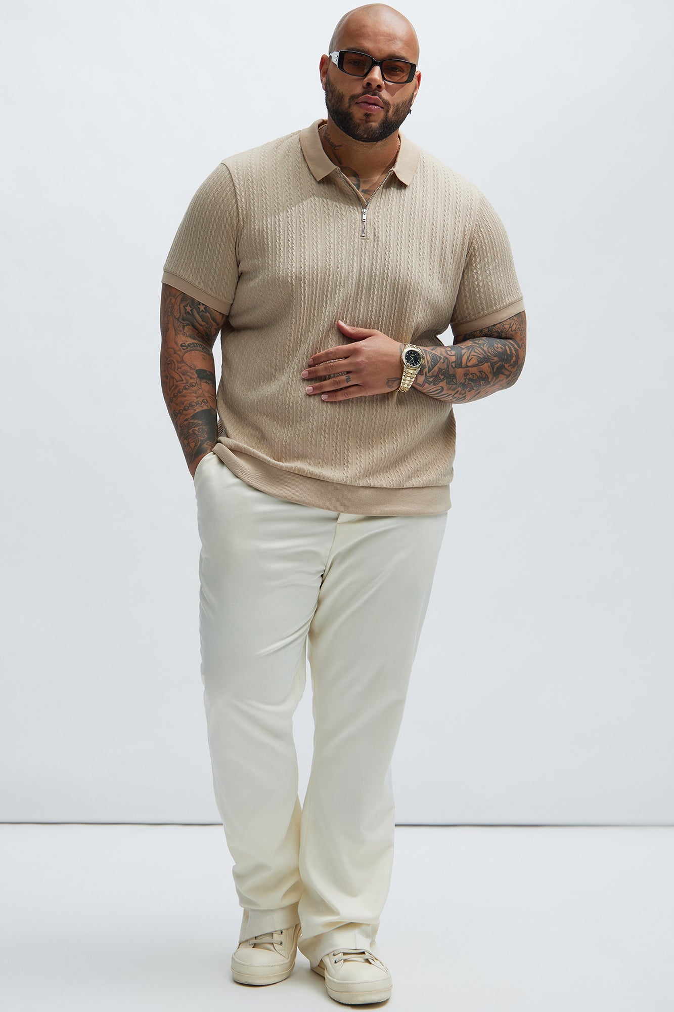 Caddie Short Sleeve Polo - Cream