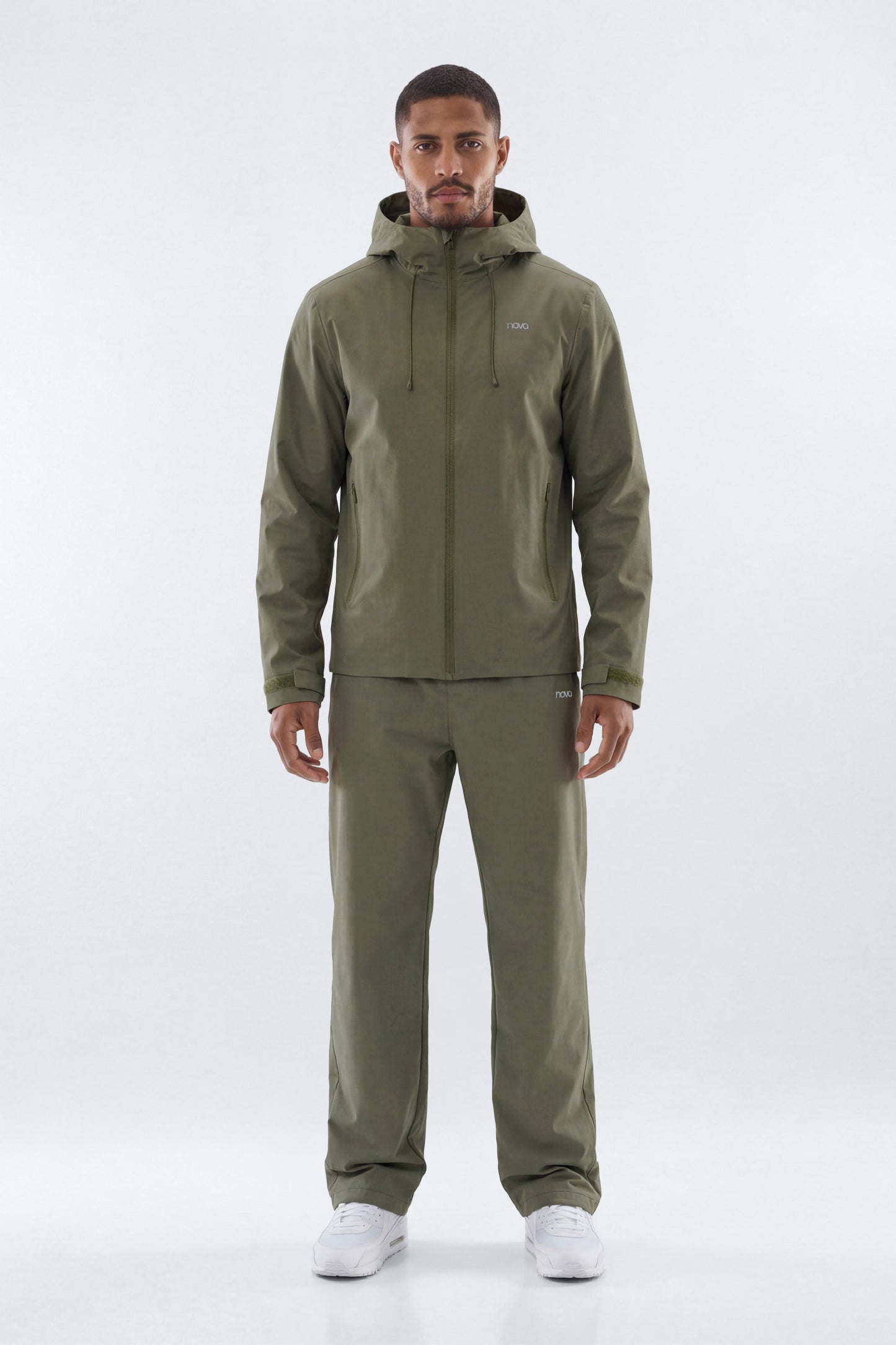 ActiveNylon™ Full Zip Hooded Jacket - Moss