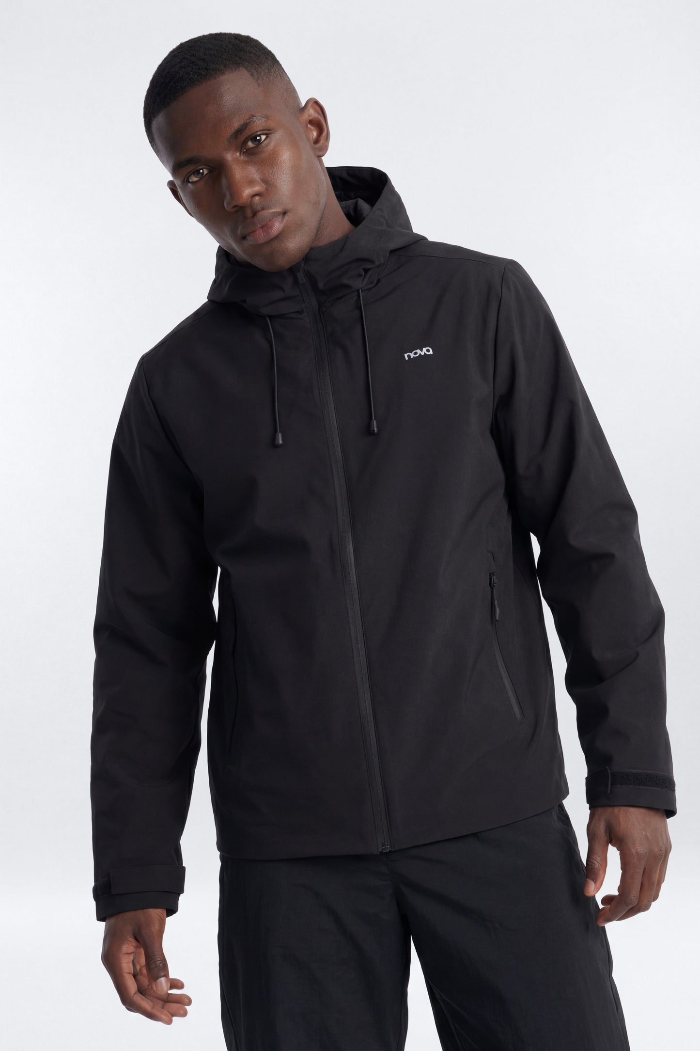 ActiveNylon™ Full Zip Hooded Jacket - Black