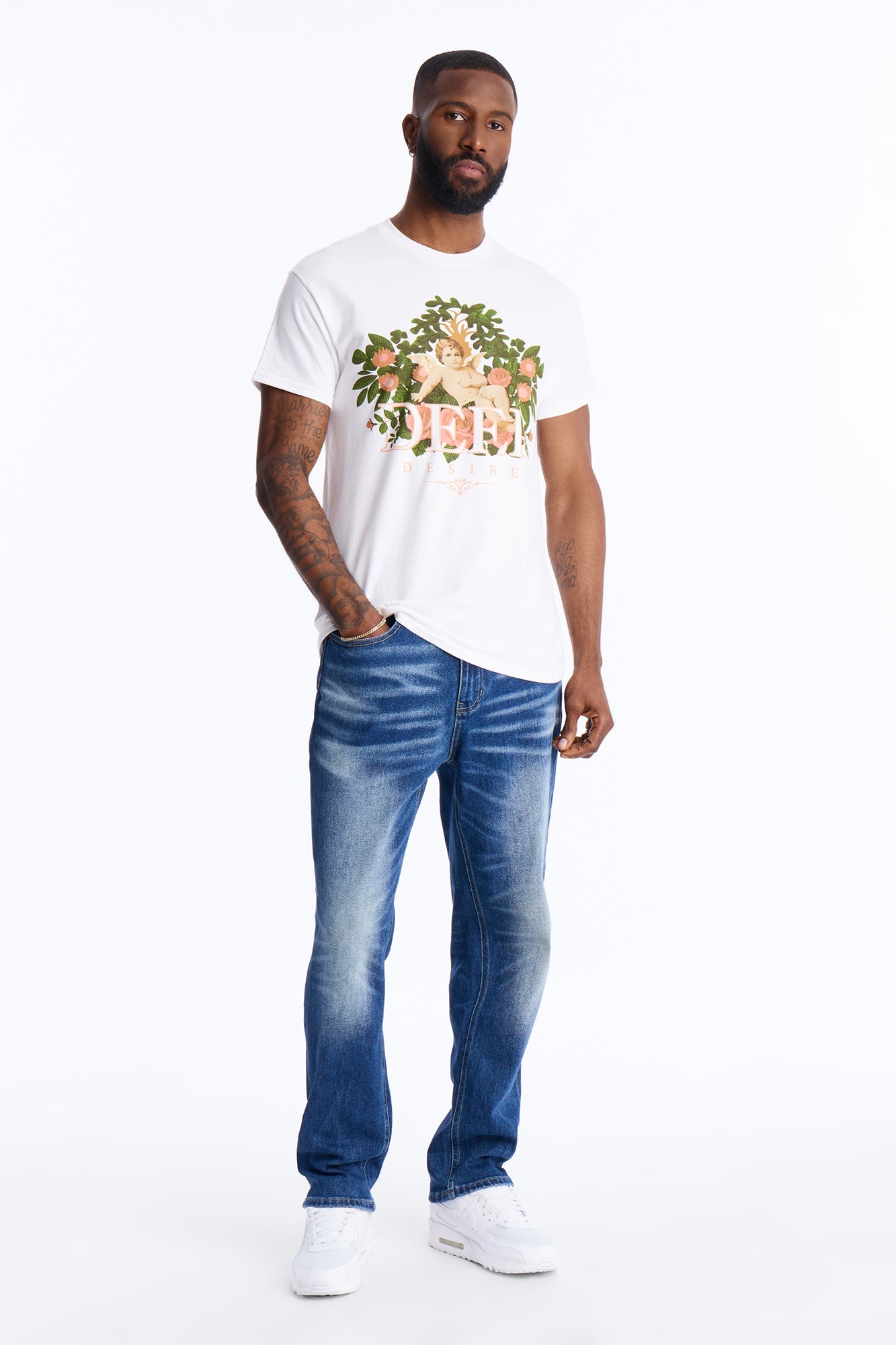 Deep Desire Short Sleeve Tee - White