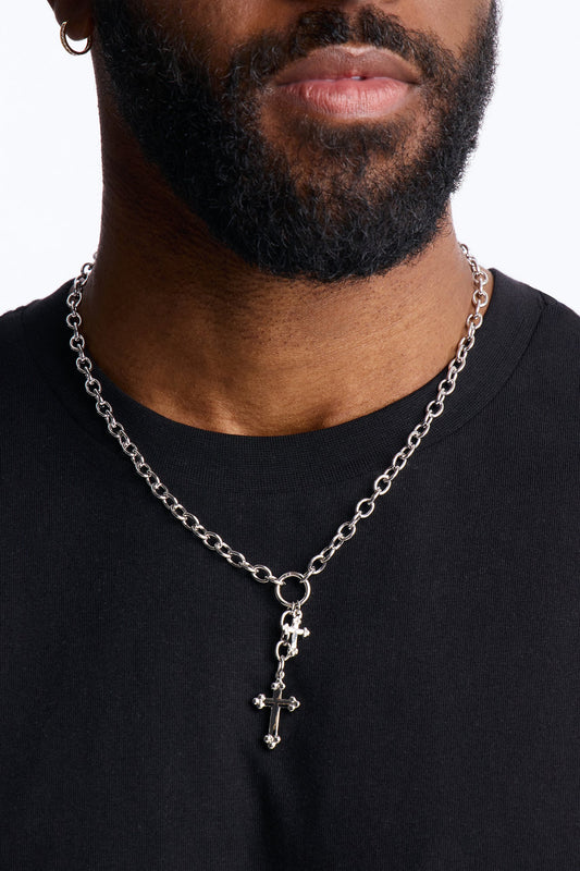 Faithline Chain Necklace - Silver