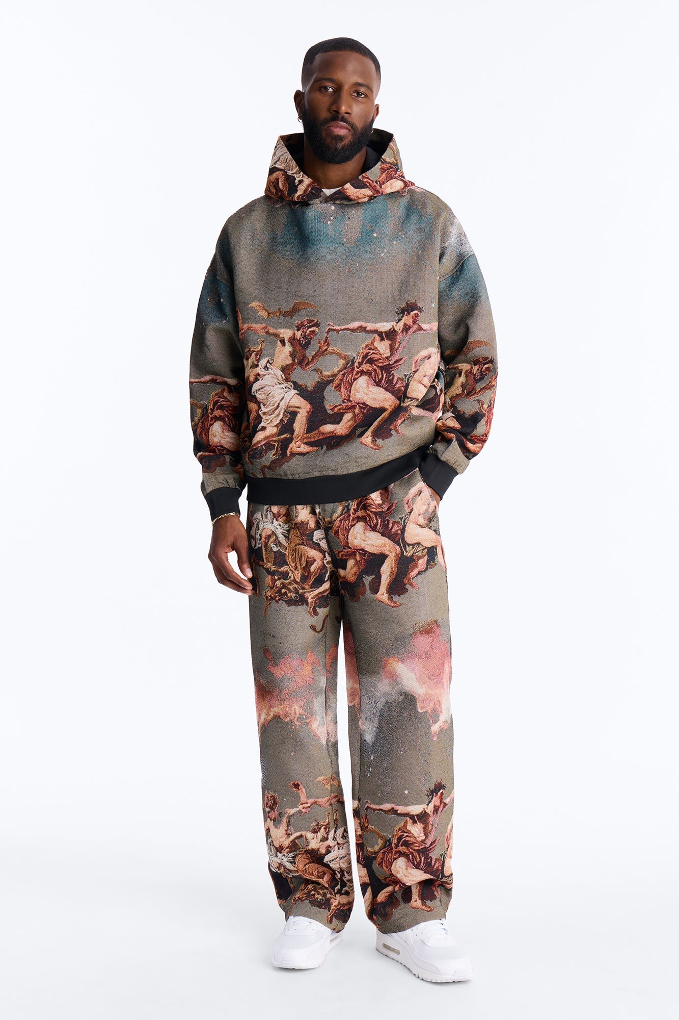 Snakes On The Plains Tapestry Oversized Hoodie - Multi Color
