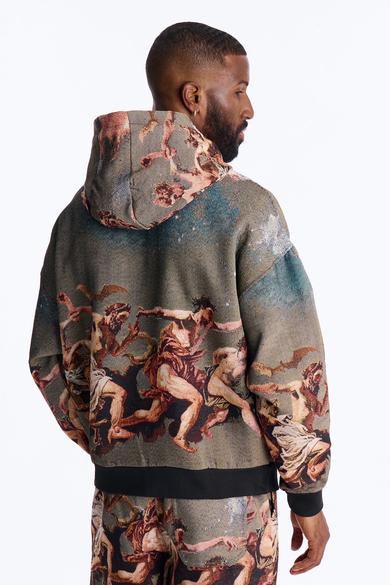 Snakes On The Plains Tapestry Oversized Hoodie - Multi Color