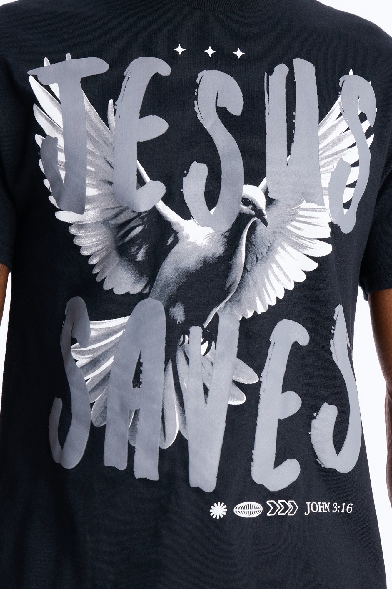 Jesus Saves Repent Short Sleeve Tee - Black