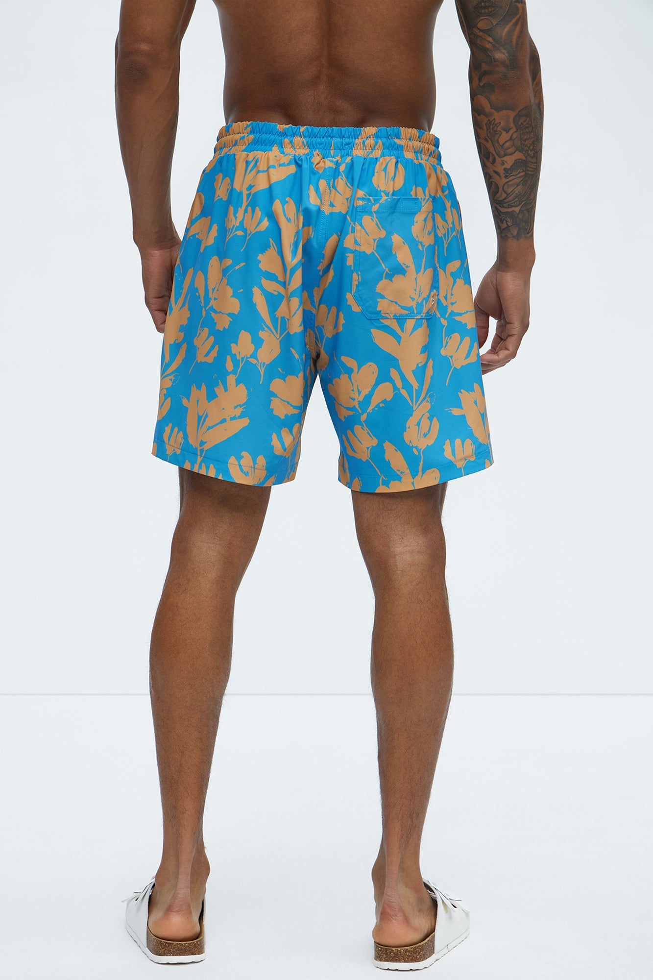 Bloom Off Swim Trunk - Blue/combo
