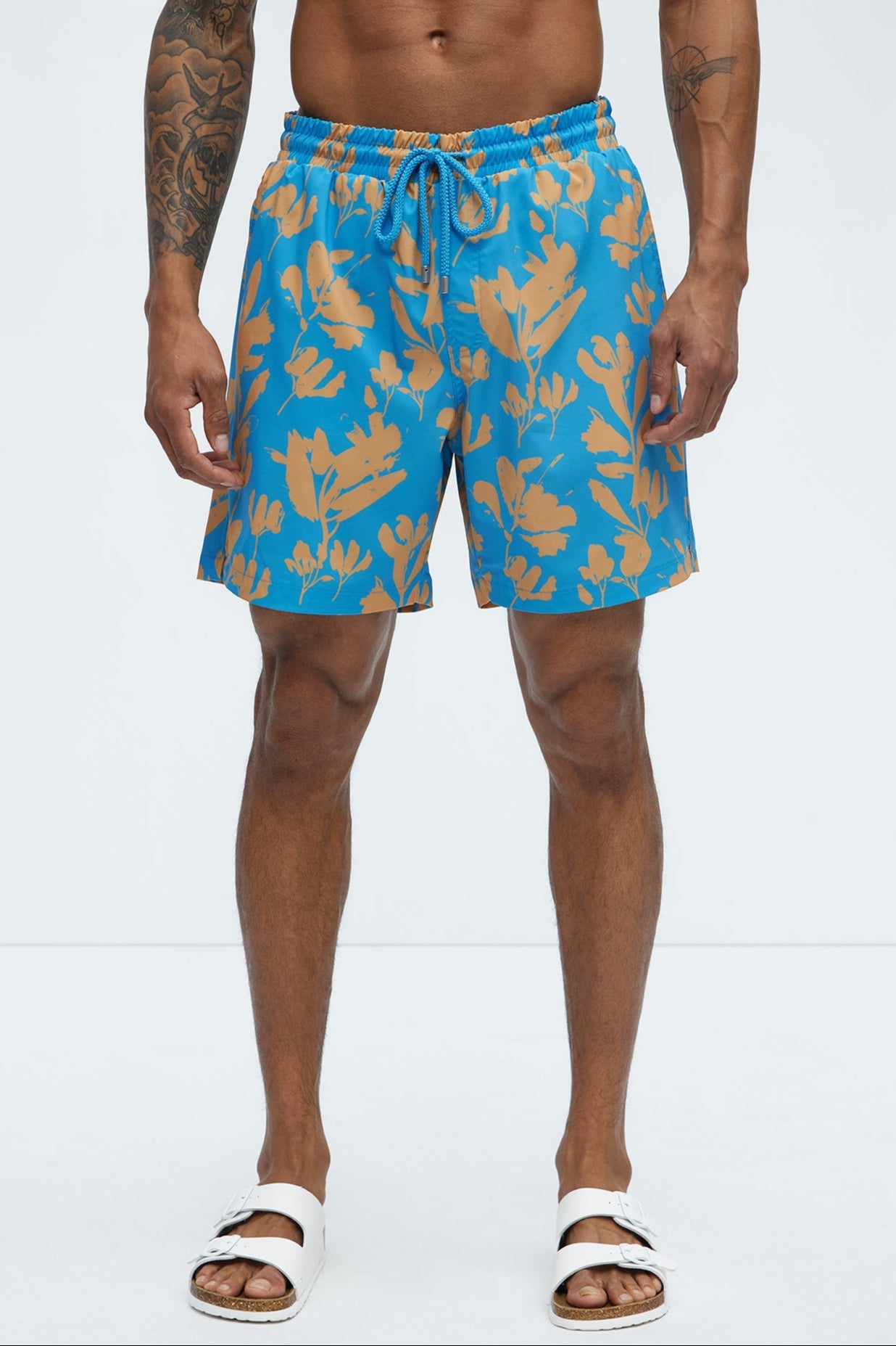 Bloom Off Swim Trunk - Blue/combo