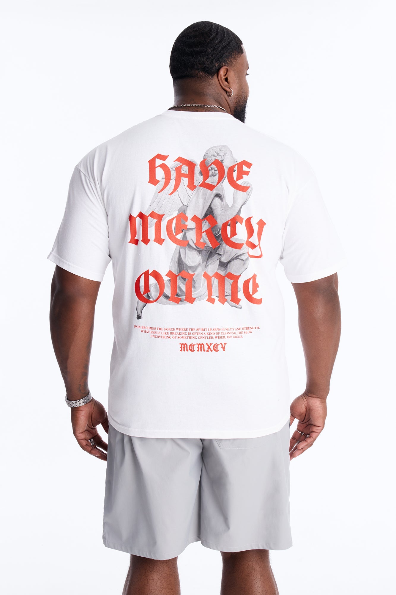 Pray For Me Angels Short Sleeve Tee - White