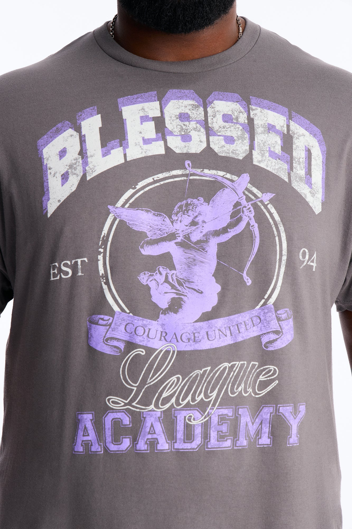 Blessed Academy Short Sleeve Tee - Charcoal