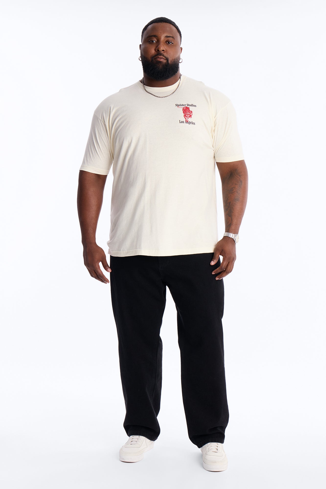 Sinister Studios LA Short Sleeve Tee - Cream