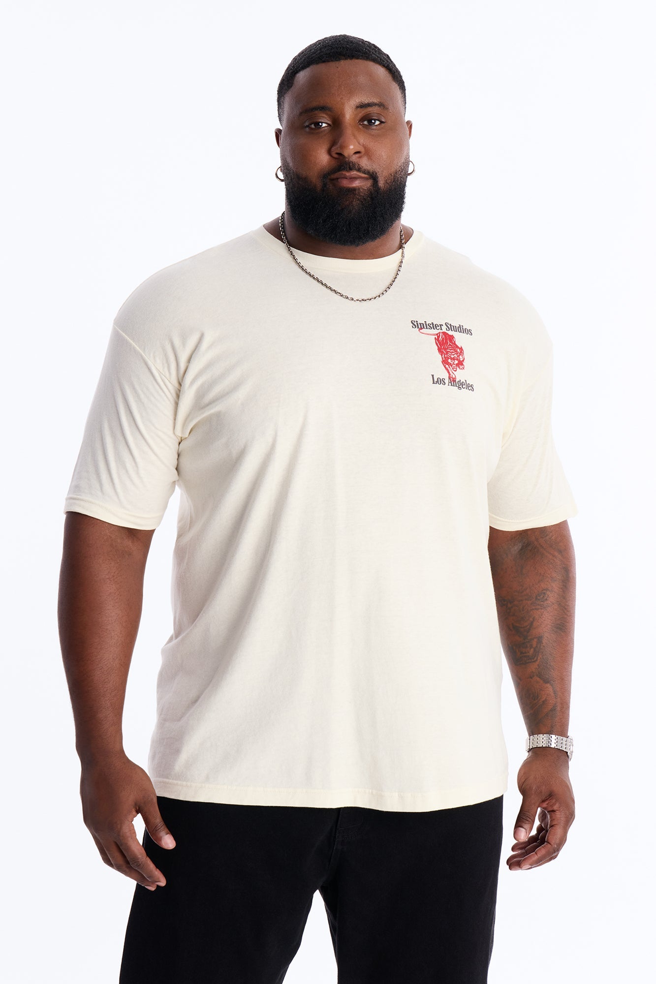 Sinister Studios LA Short Sleeve Tee - Cream