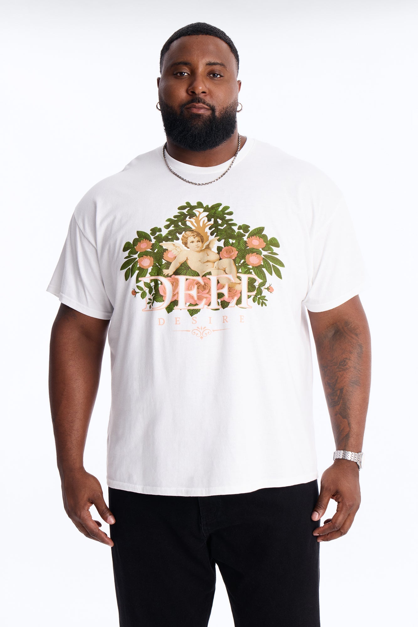 Deep Desire Short Sleeve Tee - White