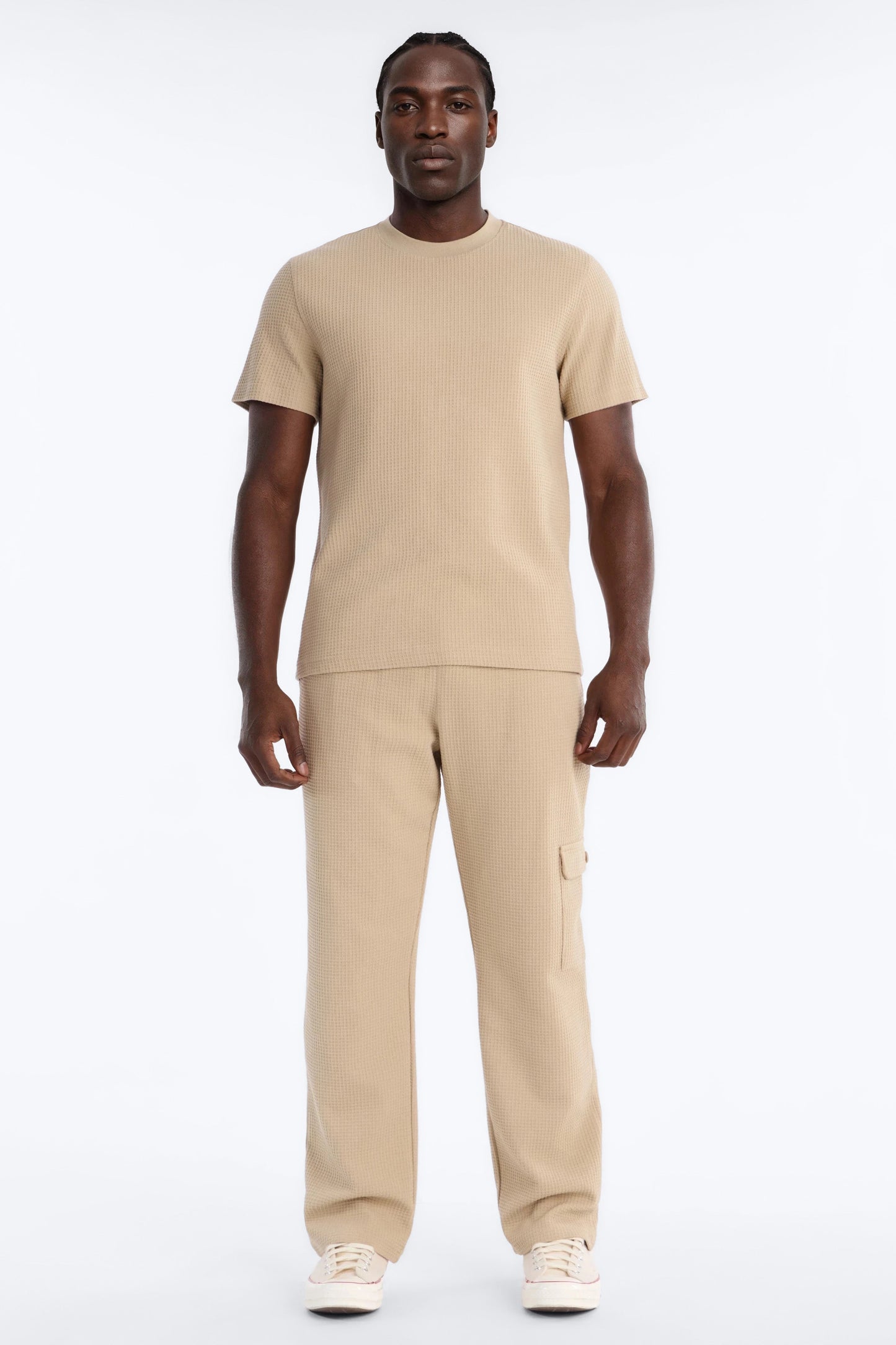 Culver City Waffle Knit Tee - Stone