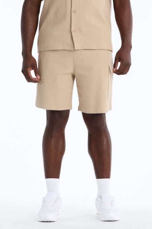 Relaxed Culver City Waffle Knit Short - Stone