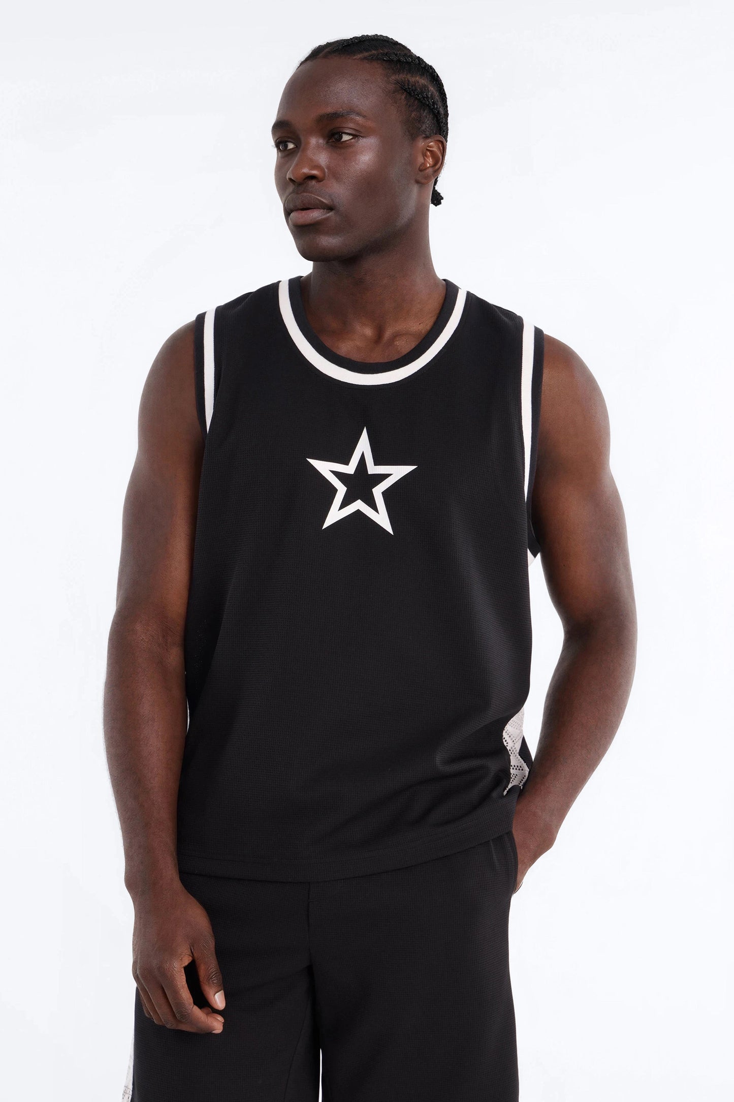 All Stars Elevated Jersey Tank - Black
