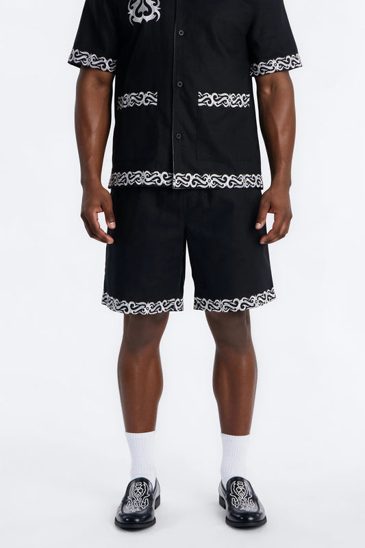 Relaxed Coastal Isla Short - Black