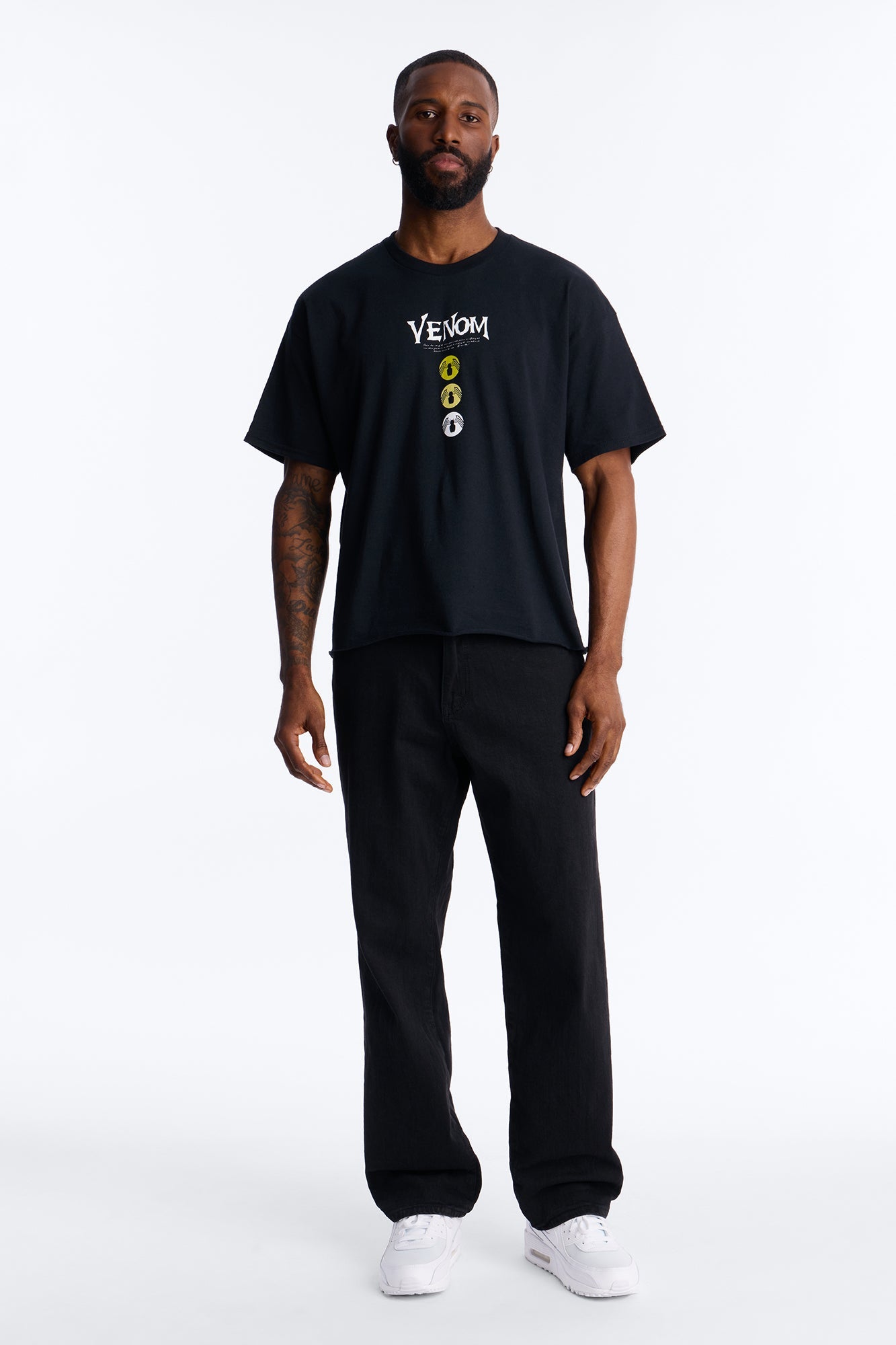 Venom The Anti Hero Boxy Short Sleeve Tee - Black