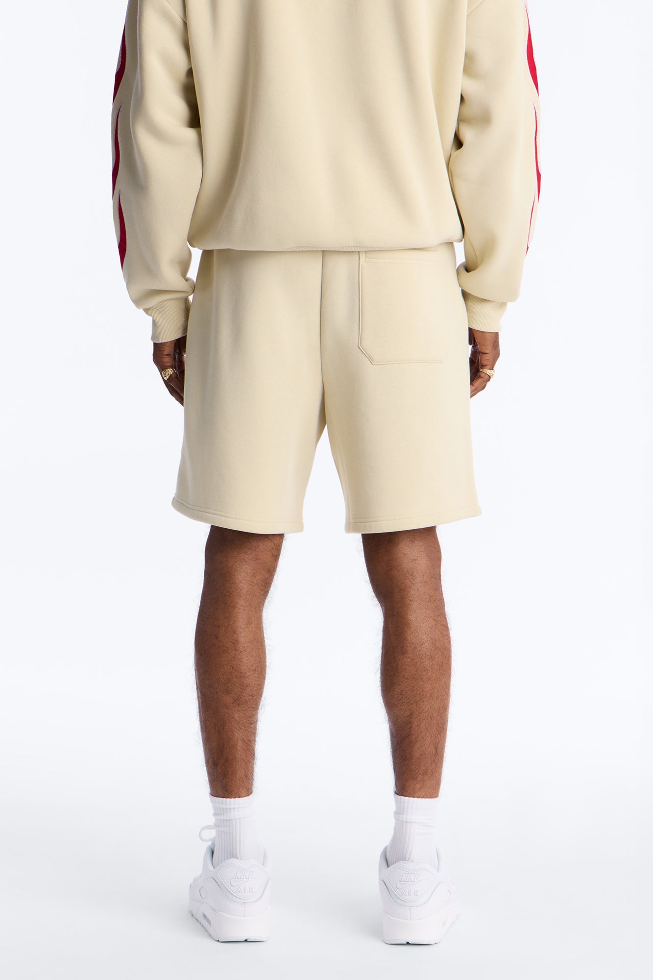 Scarface Embroidery Patch Sweatshorts - Khaki