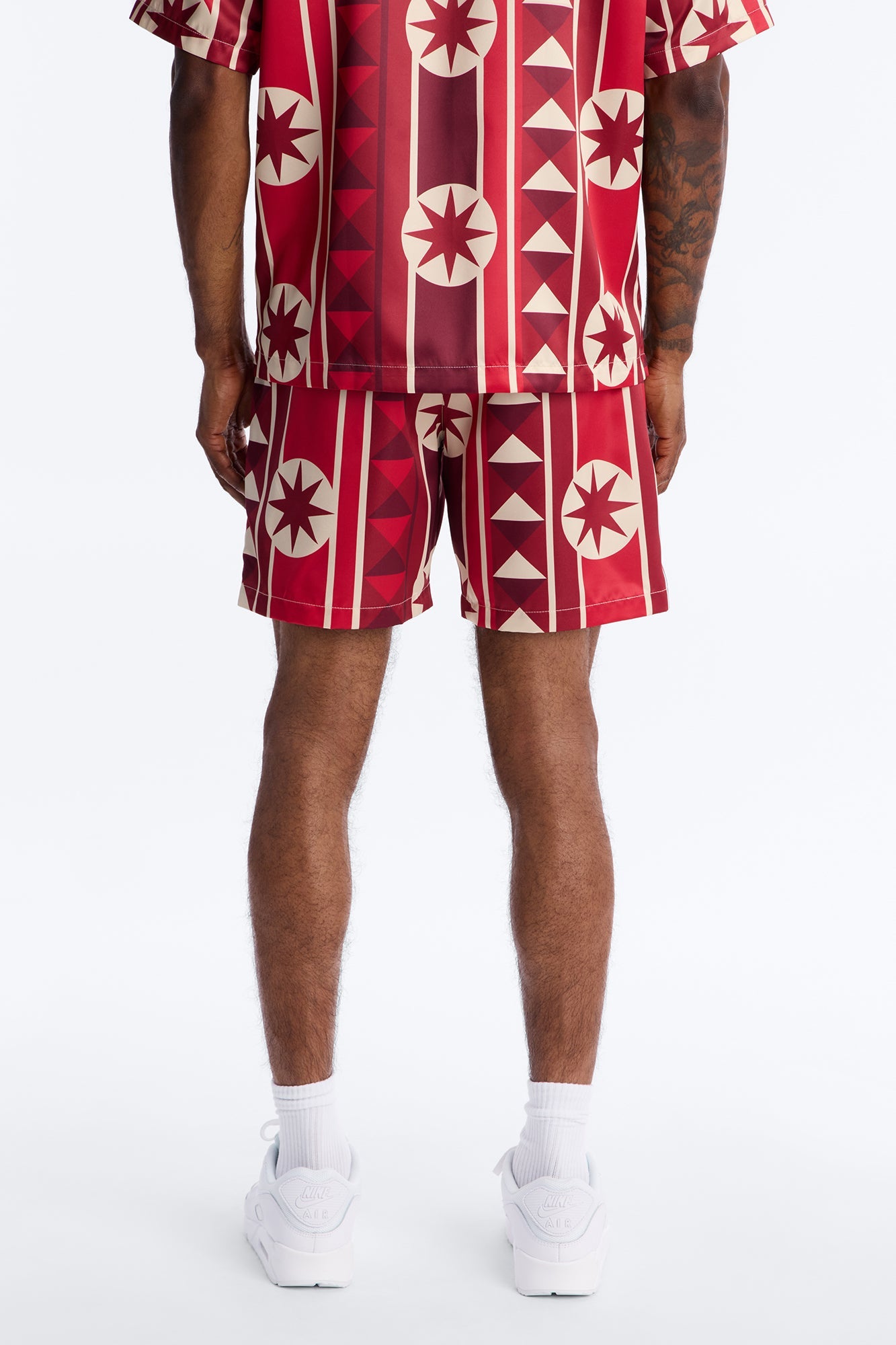 Toscana Geo Relaxed Short - Red