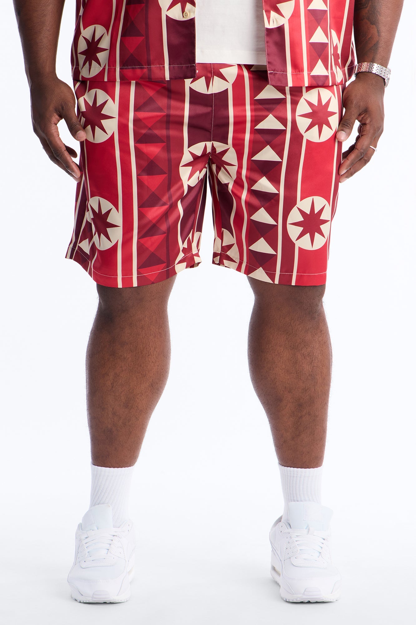 Toscana Geo Relaxed Short - Red