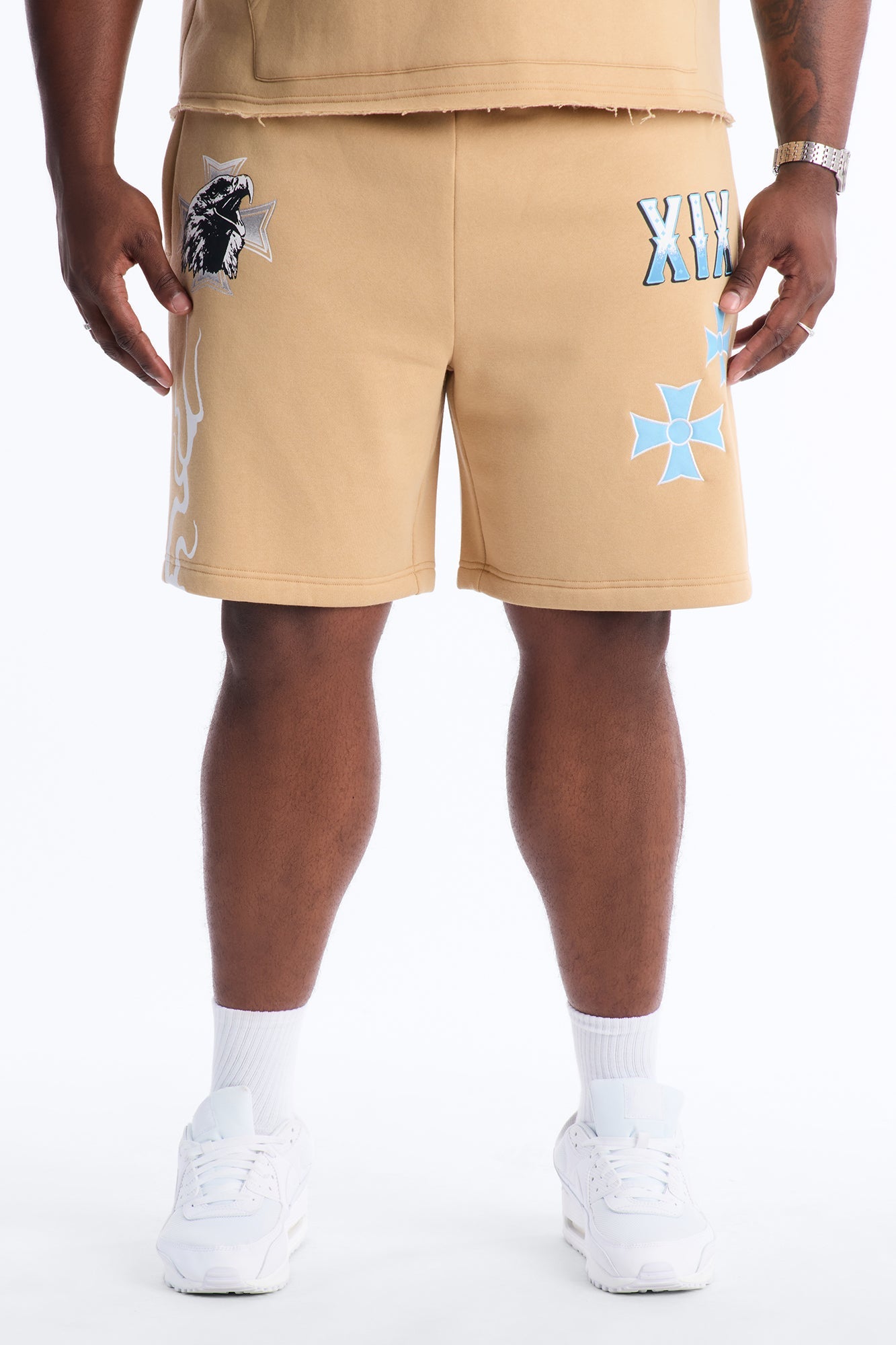 Eagles Fly Sweatshorts - Khaki