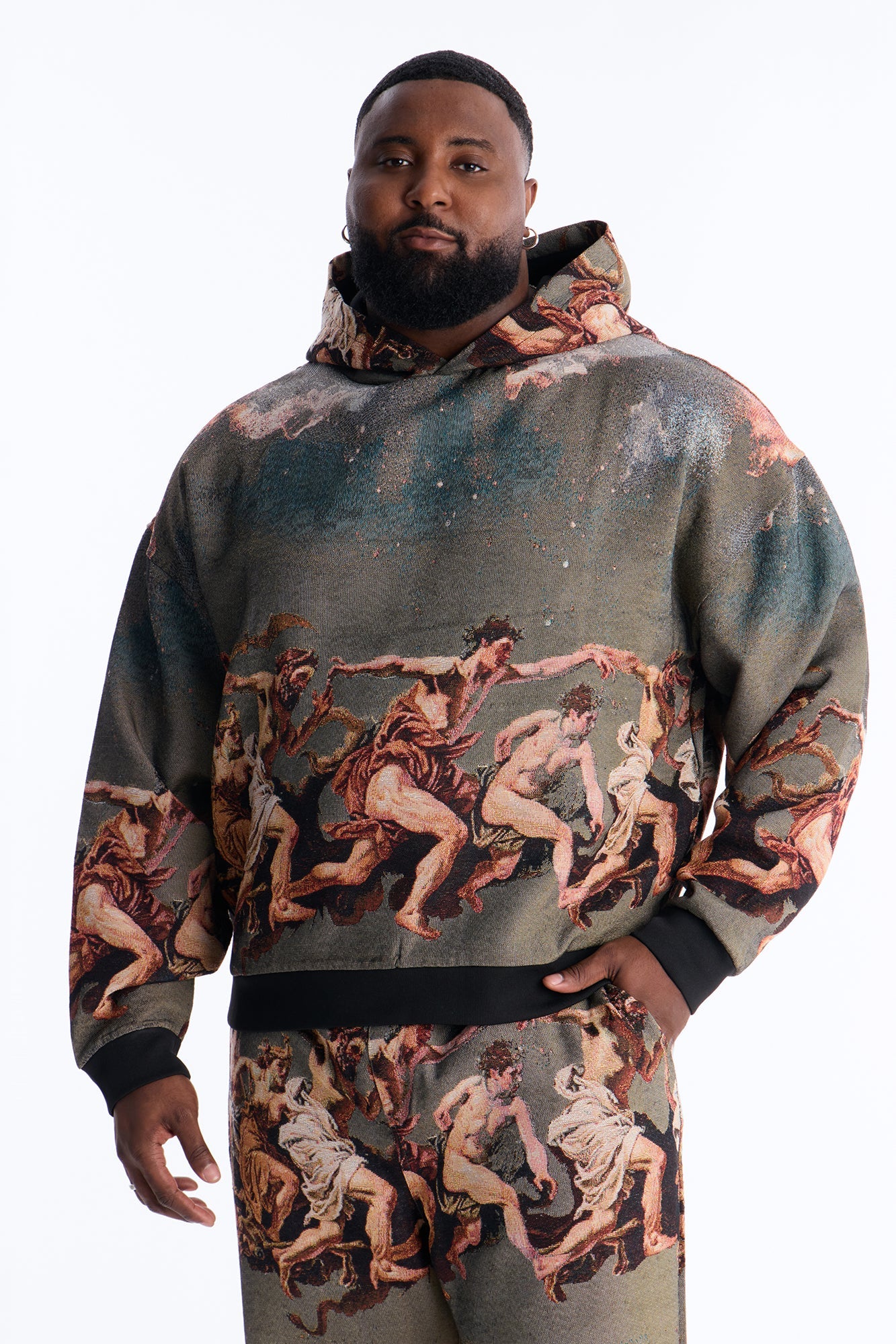 Snakes On The Plains Tapestry Oversized Hoodie - Multi Color