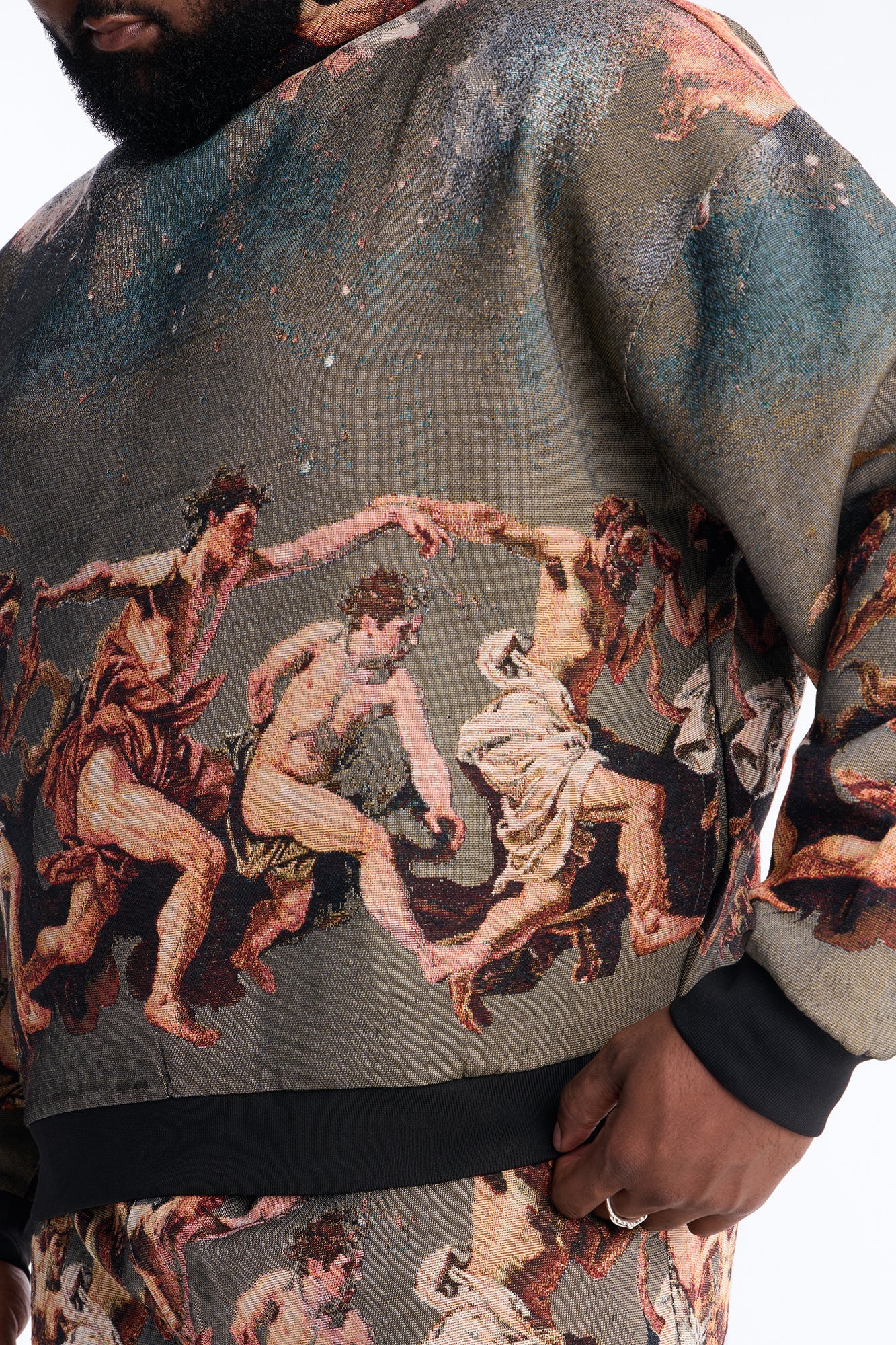 Snakes On The Plains Tapestry Oversized Hoodie - Multi Color