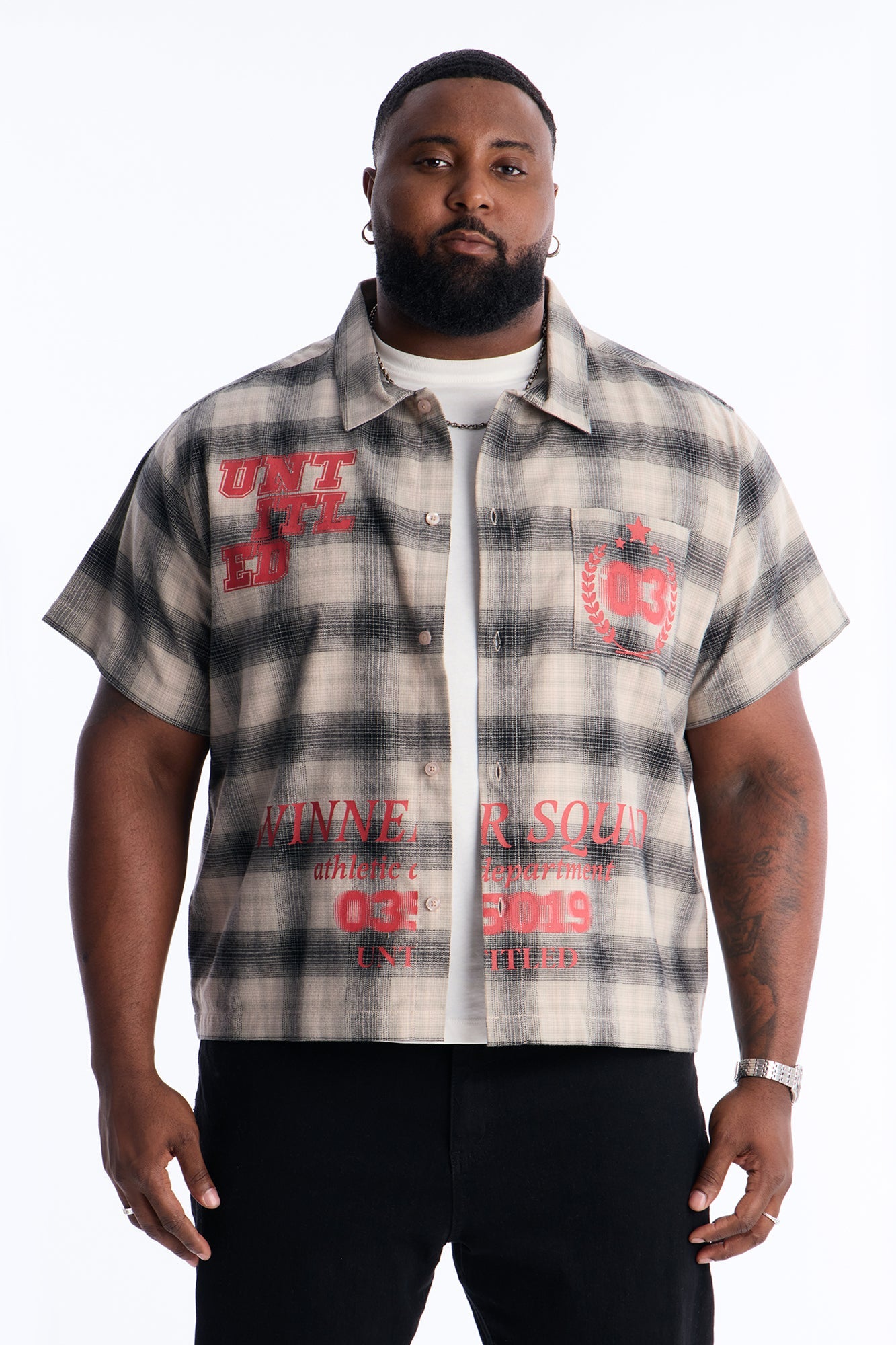 Winners Quad Button Up Shirt - Black