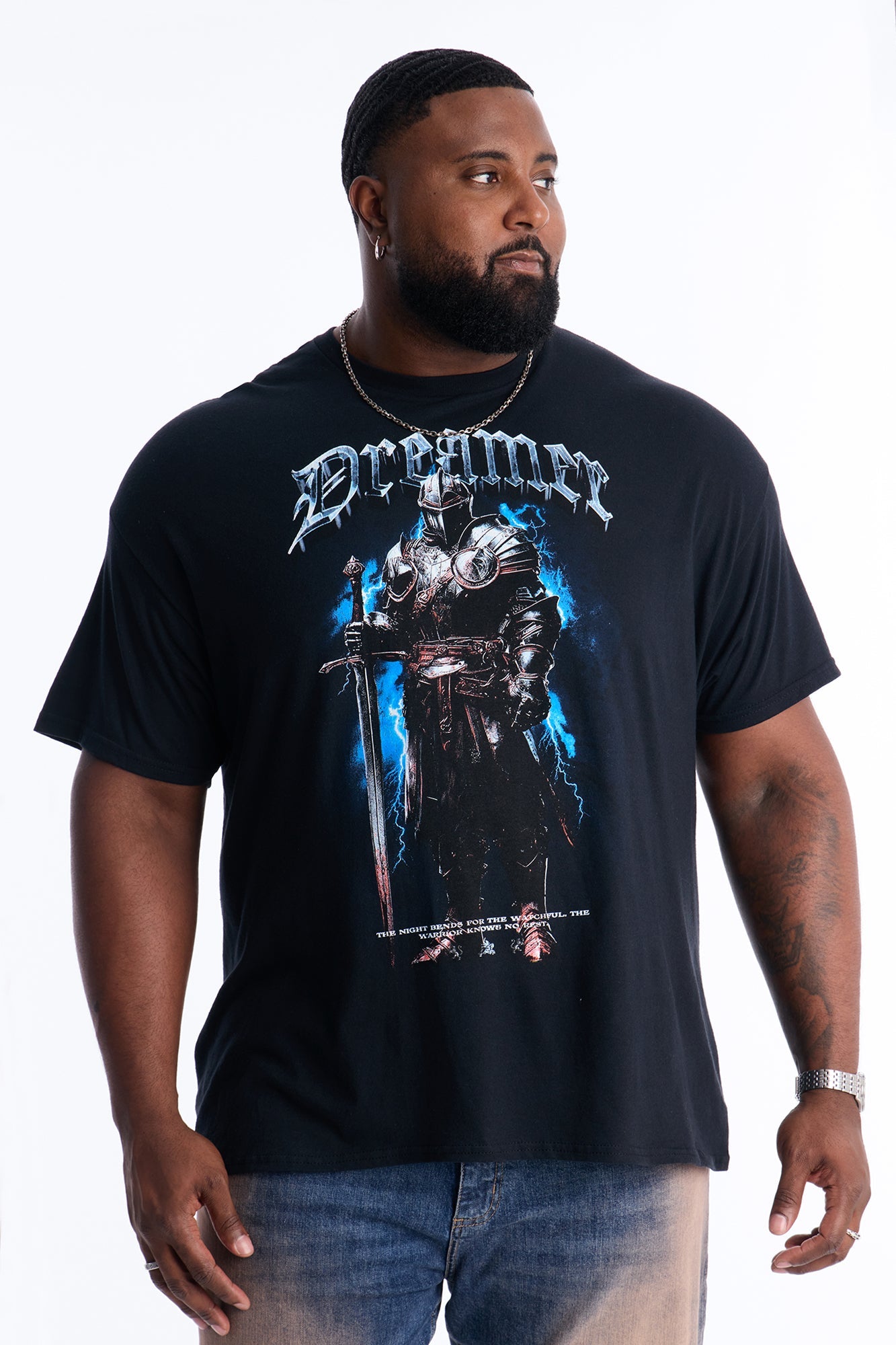 Dreamer And Fighter Short Sleeve Tee - Black