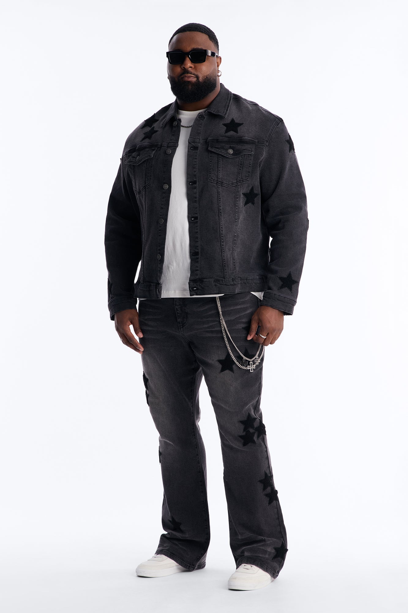 Stellar Denim Trucker Jacket - Black Wash