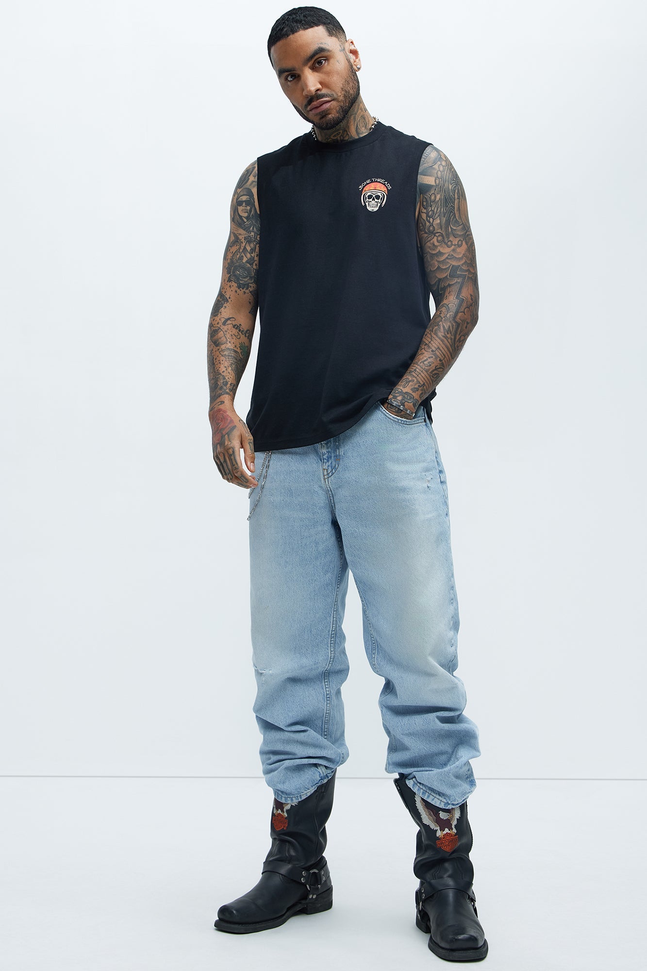 Fearless Soul Muscle Tee - Black