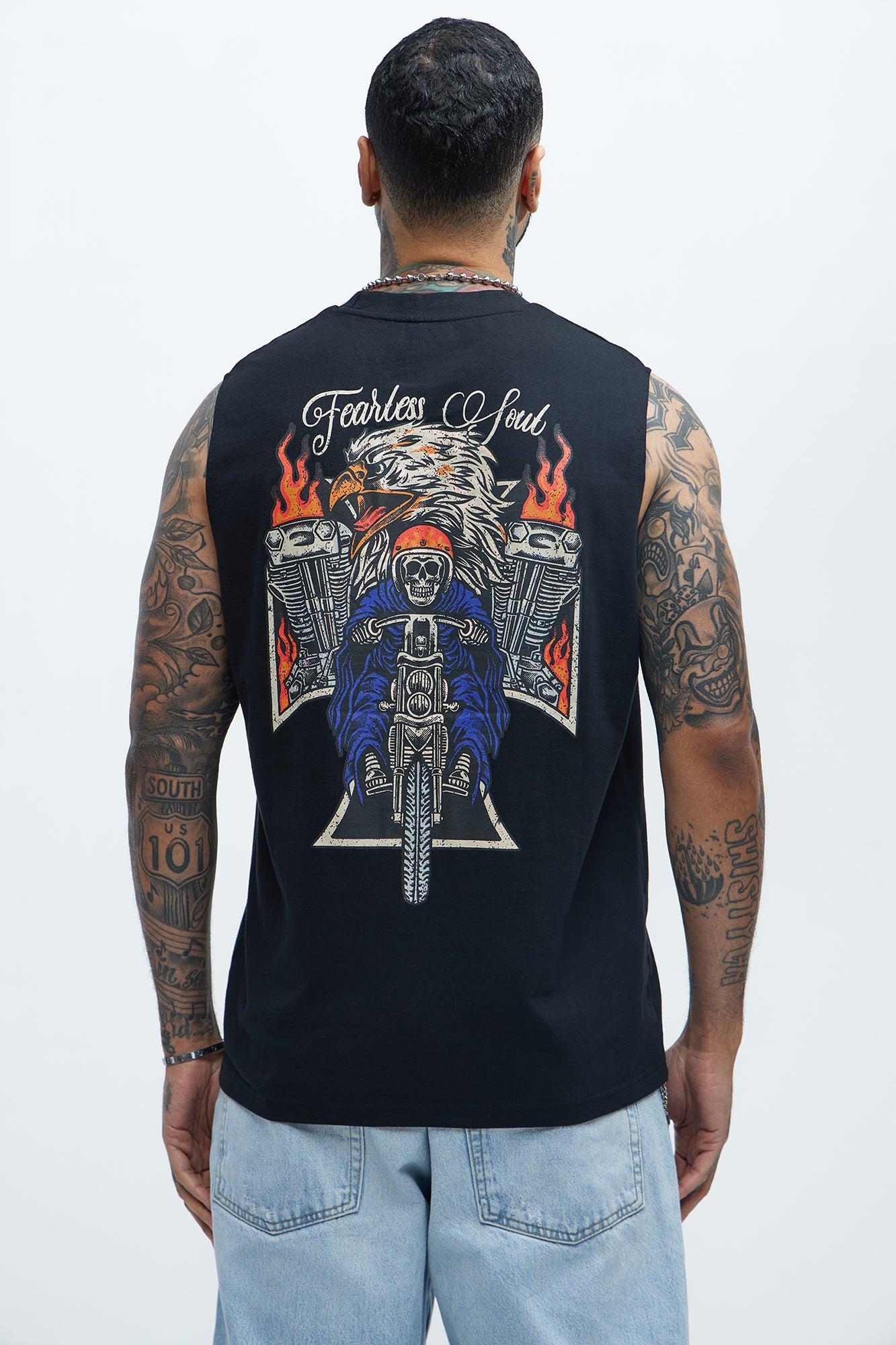 Fearless Soul Muscle Tee - Black