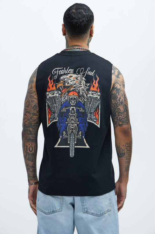 Fearless Soul Muscle Tee - Black