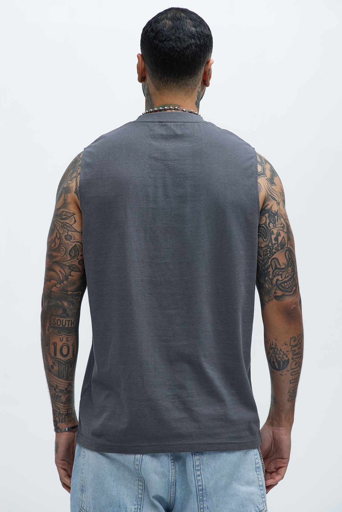 Rebellious Muscle Tee - Charcoal