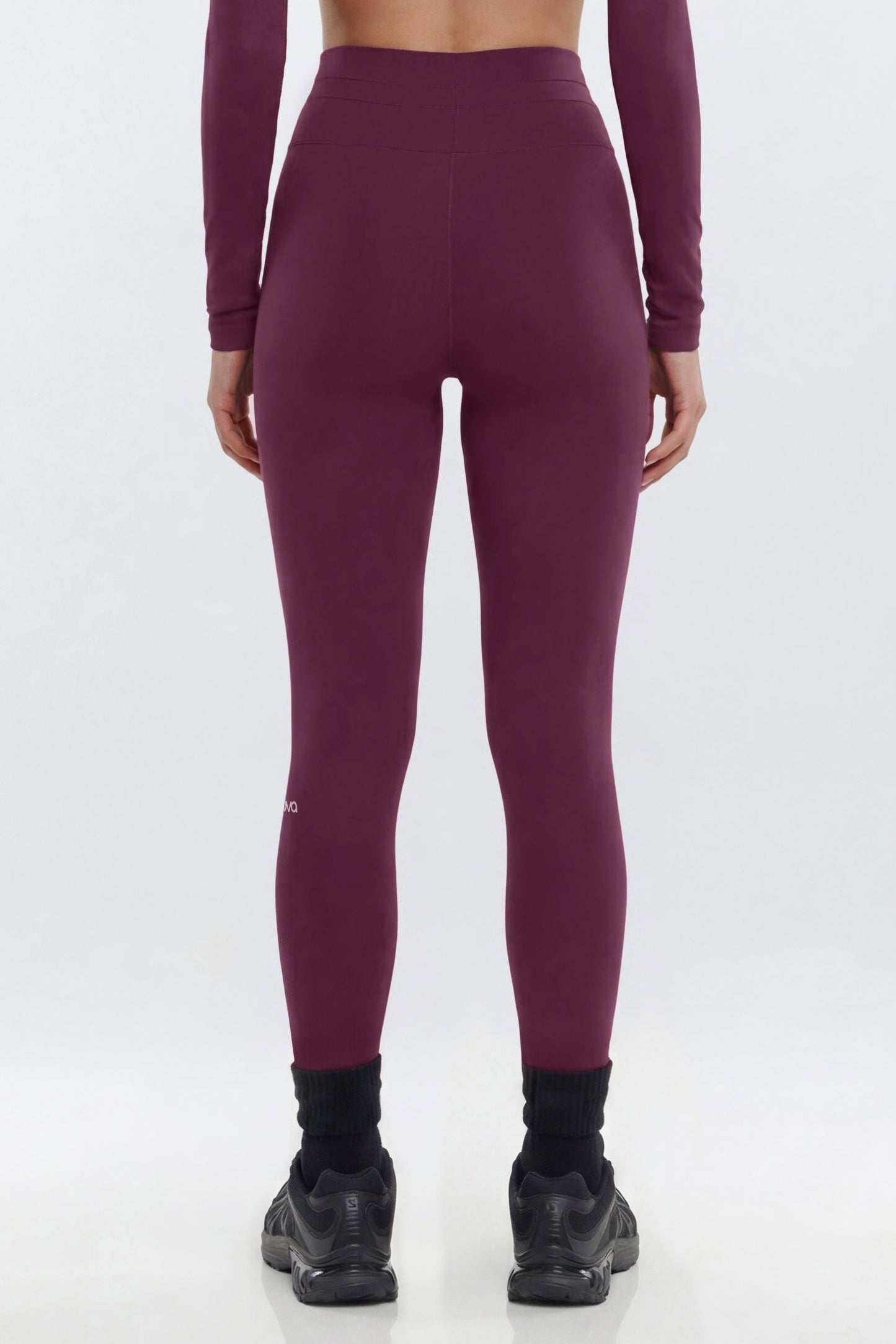 ProStretch™ 27″ High Rise Drawstring Legging - Merlot