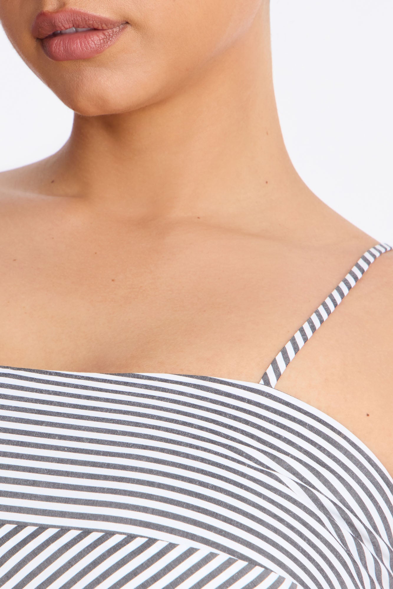 Sadie Striped Poplin Midi Dress - Black/White Fashion Nova