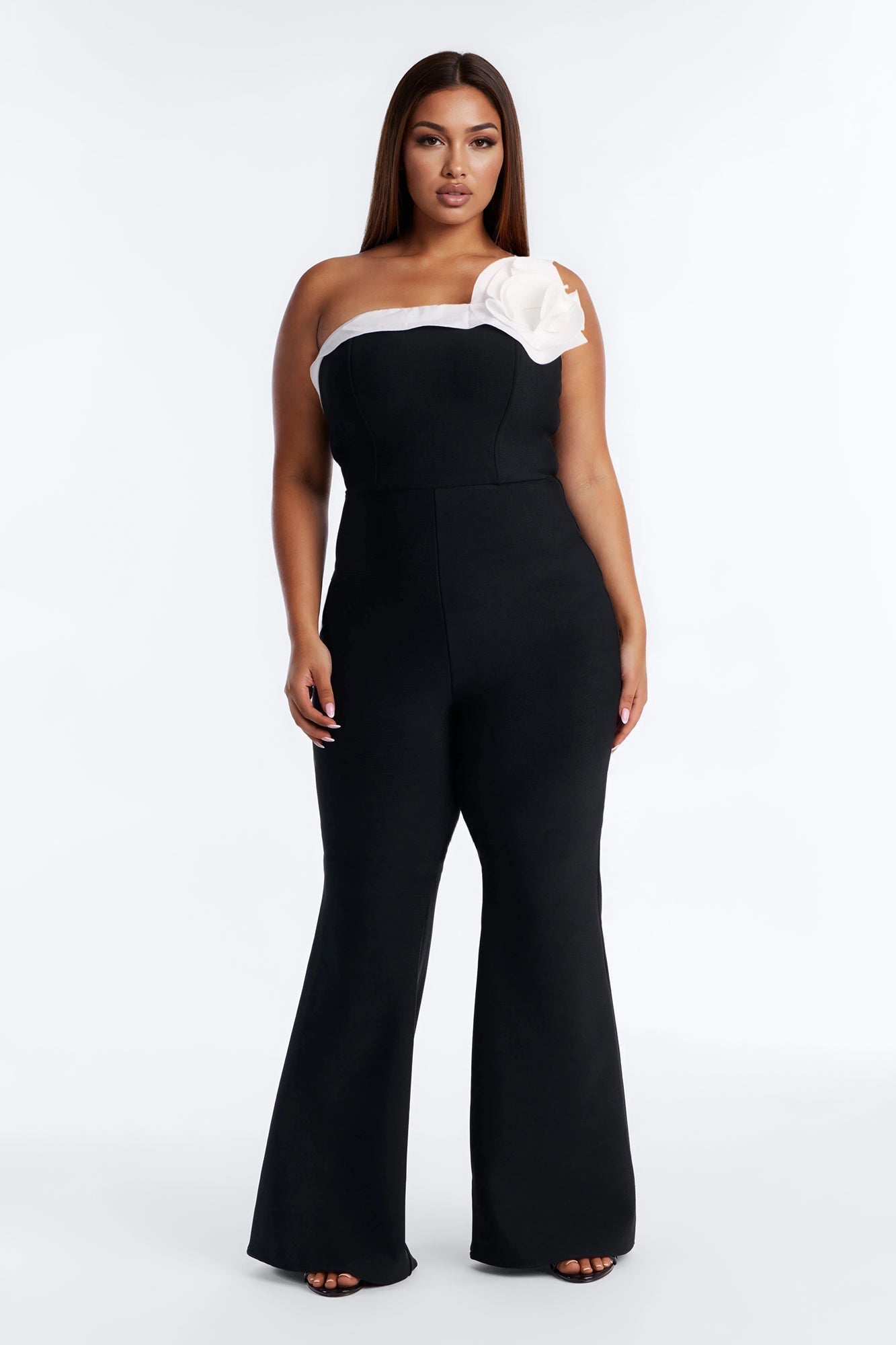 Fraya Bandage Flare Jumpsuit - Black