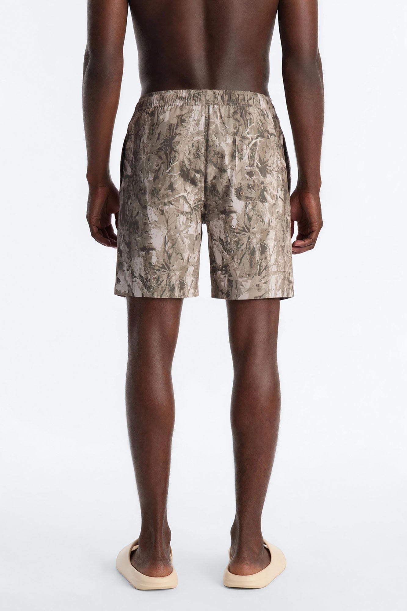 Washed Camo Printed Swim Trunk 7″ - Camouflage